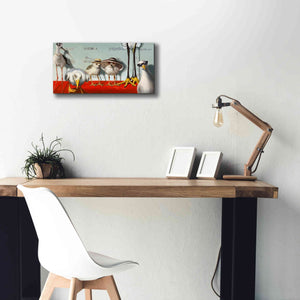 'Hampton Chicks' by Lucia Heffernan, Canvas Wall Art,24x12