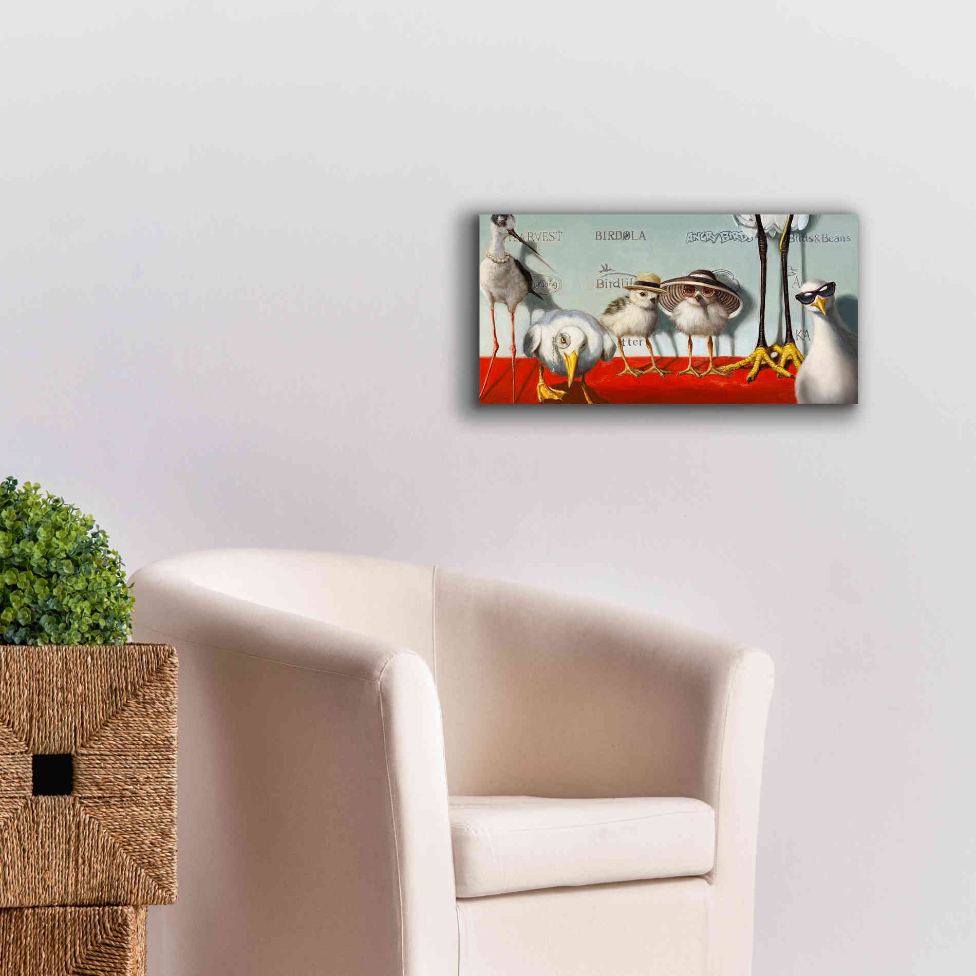 'Hampton Chicks' by Lucia Heffernan, Canvas Wall Art,24x12