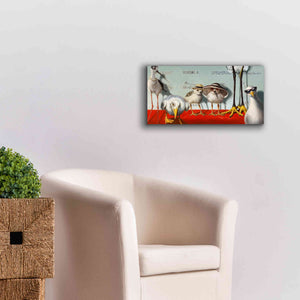 'Hampton Chicks' by Lucia Heffernan, Canvas Wall Art,24x12
