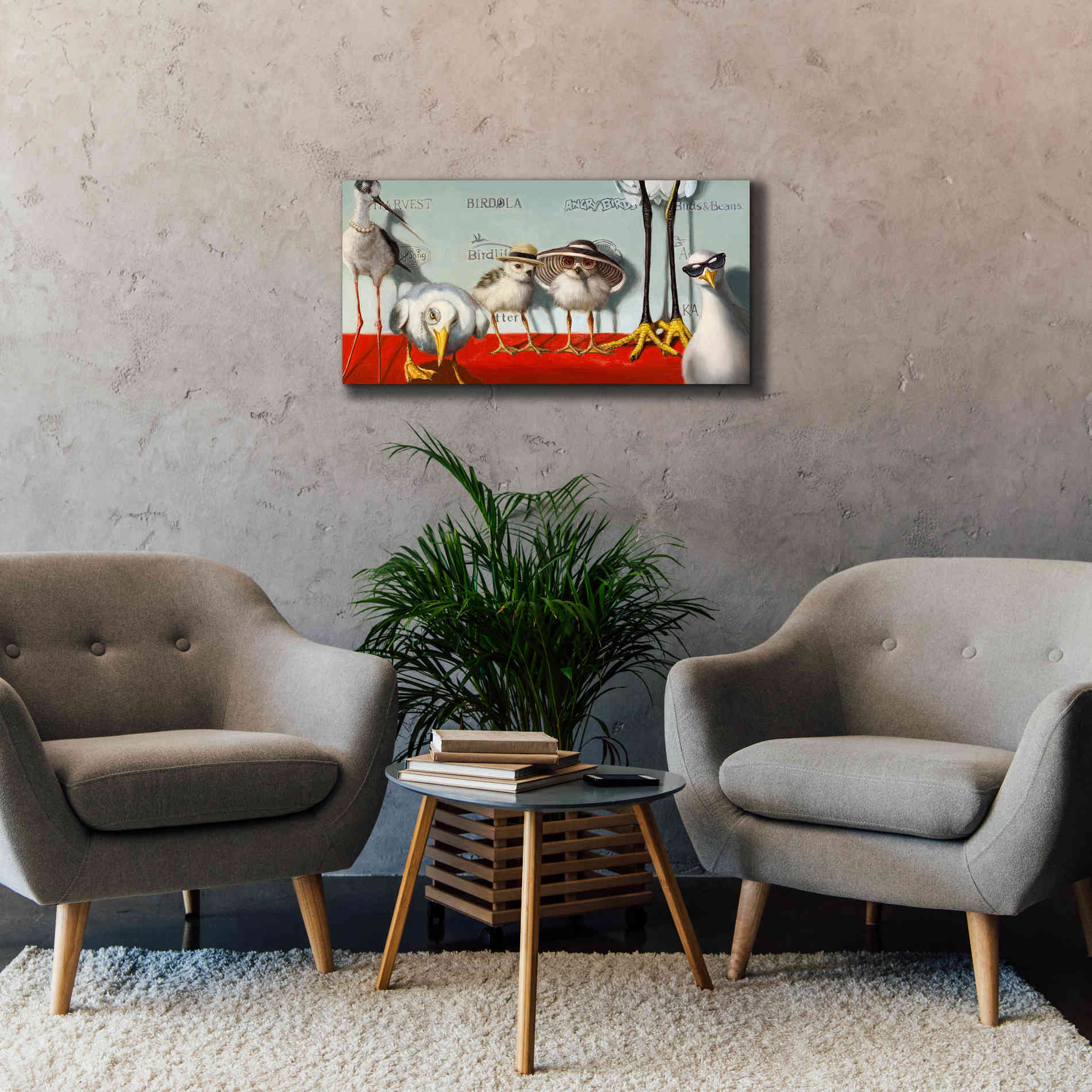 'Hampton Chicks' by Lucia Heffernan, Canvas Wall Art,40x20