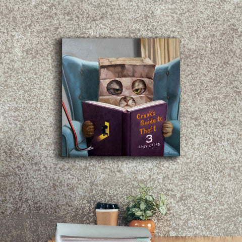 Image of 'Cat Burglar 2' by Lucia Heffernan, Canvas Wall Art,18x18
