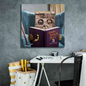 'Cat Burglar 2' by Lucia Heffernan, Canvas Wall Art,26x26