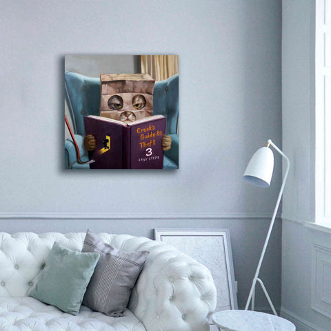Image of 'Cat Burglar 2' by Lucia Heffernan, Canvas Wall Art,37x37