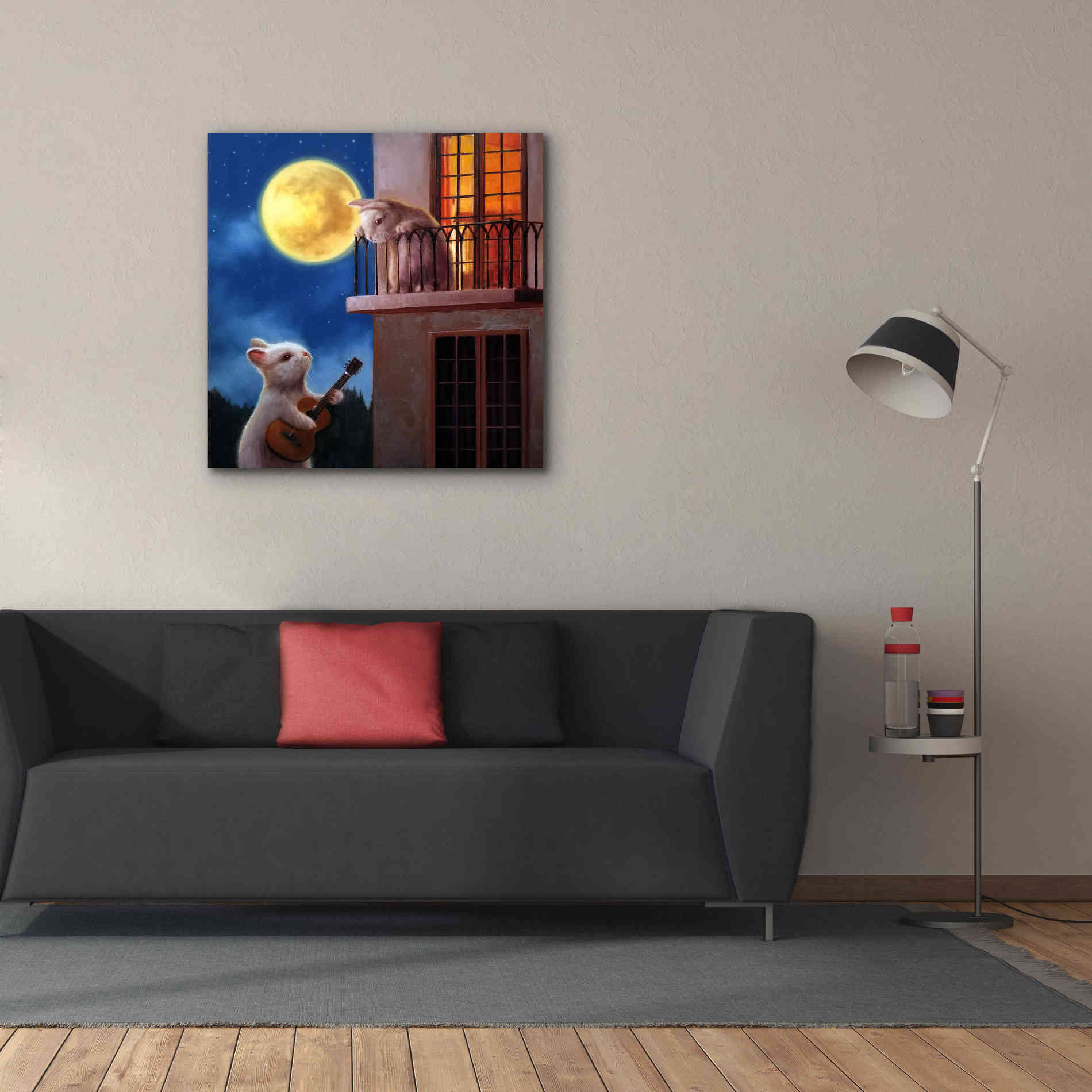 'Moonlight Serenade' by Lucia Heffernan, Canvas Wall Art,37x37
