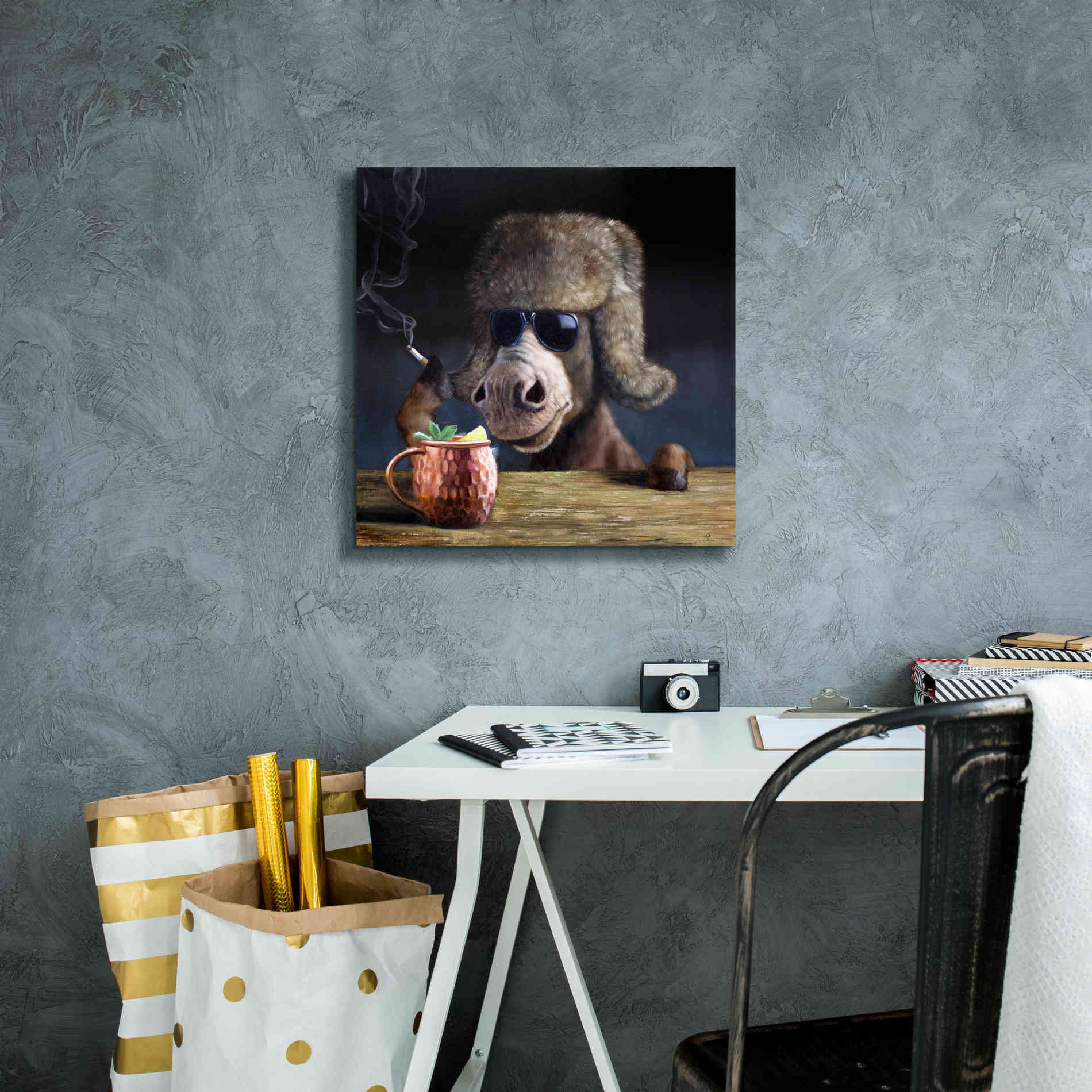 'Moscow Mule' by Lucia Heffernan, Canvas Wall Art,18x18