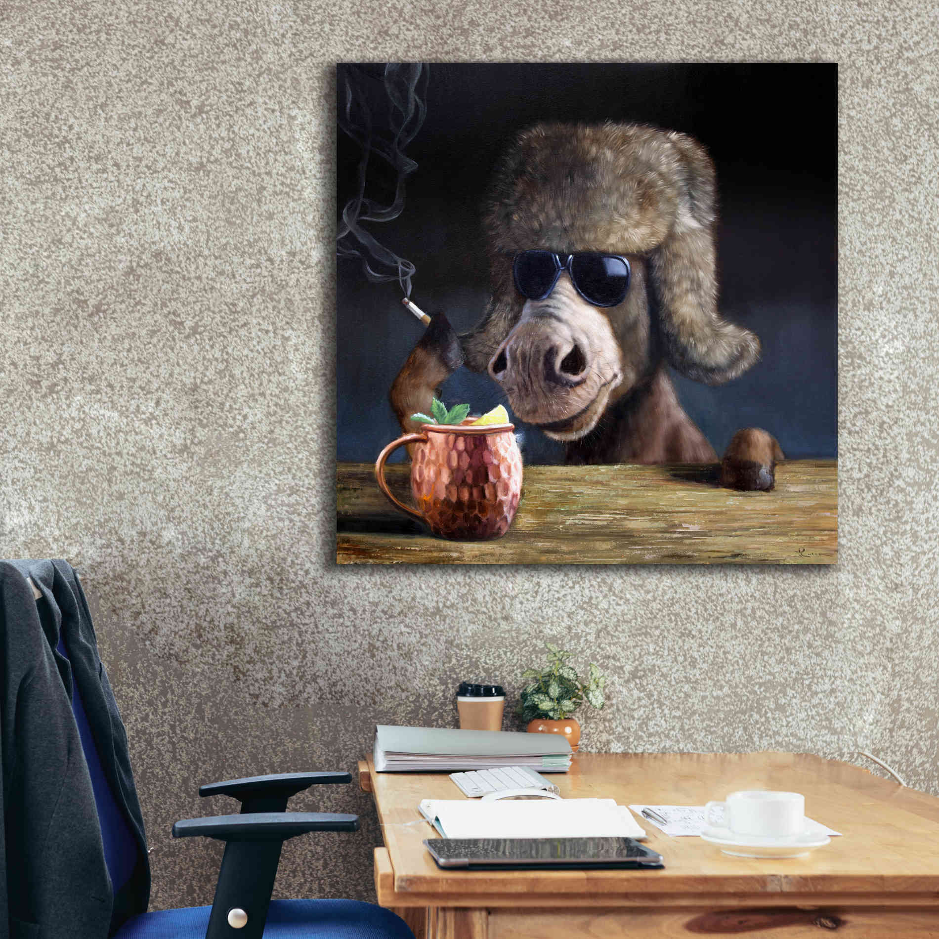 'Moscow Mule' by Lucia Heffernan, Canvas Wall Art,37x37