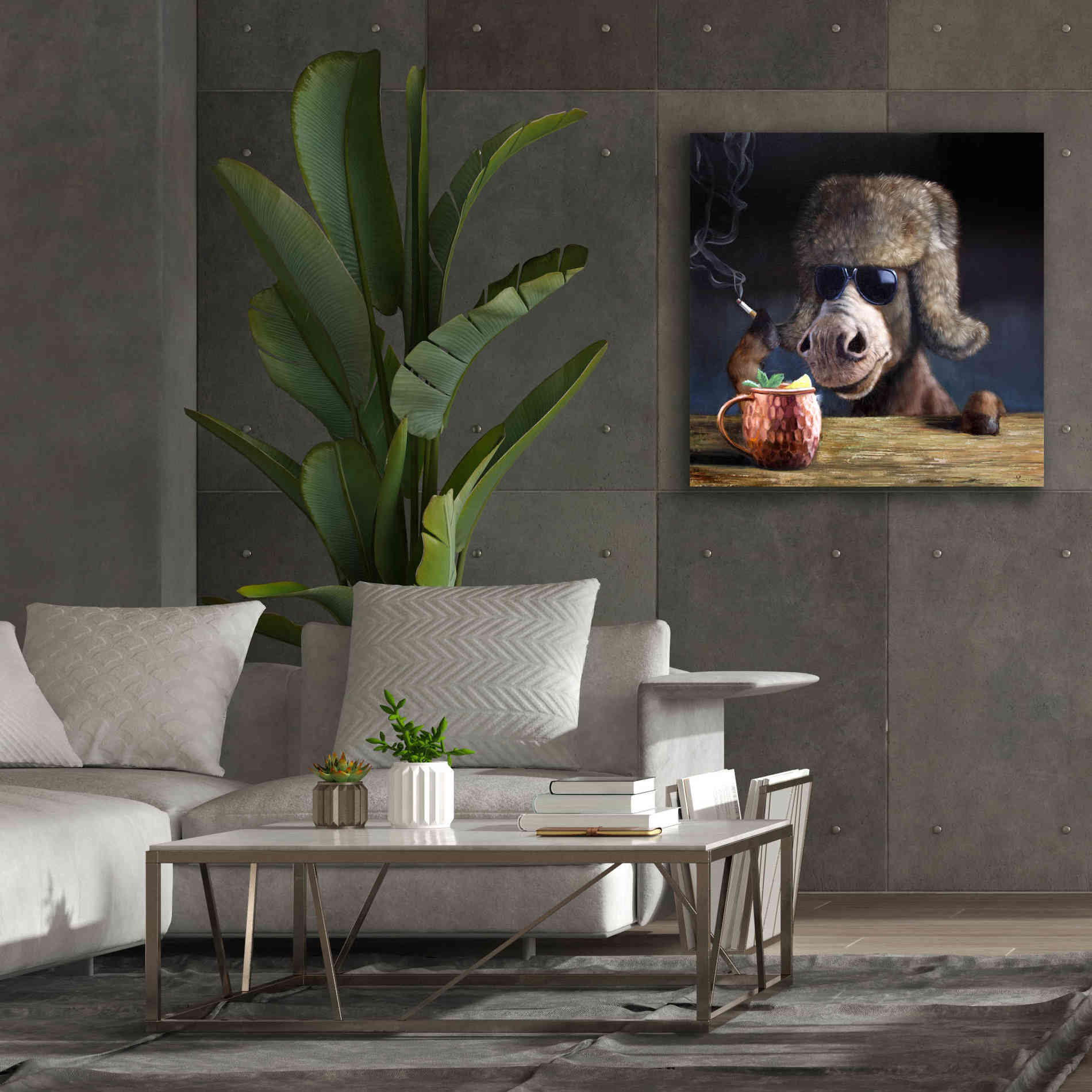 'Moscow Mule' by Lucia Heffernan, Canvas Wall Art,37x37
