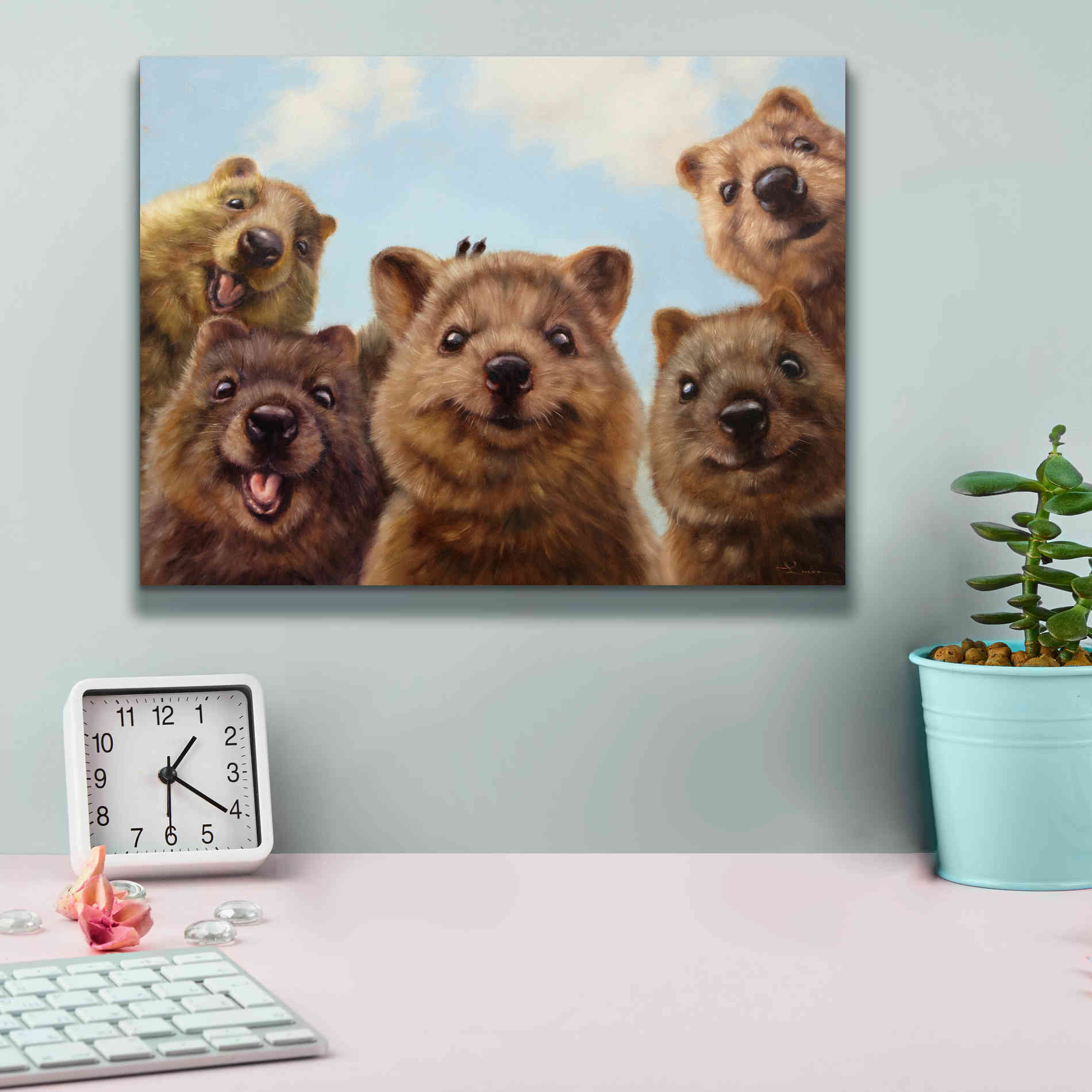 'Selfie Down Under No. 2' by Lucia Heffernan, Canvas Wall Art,16x12