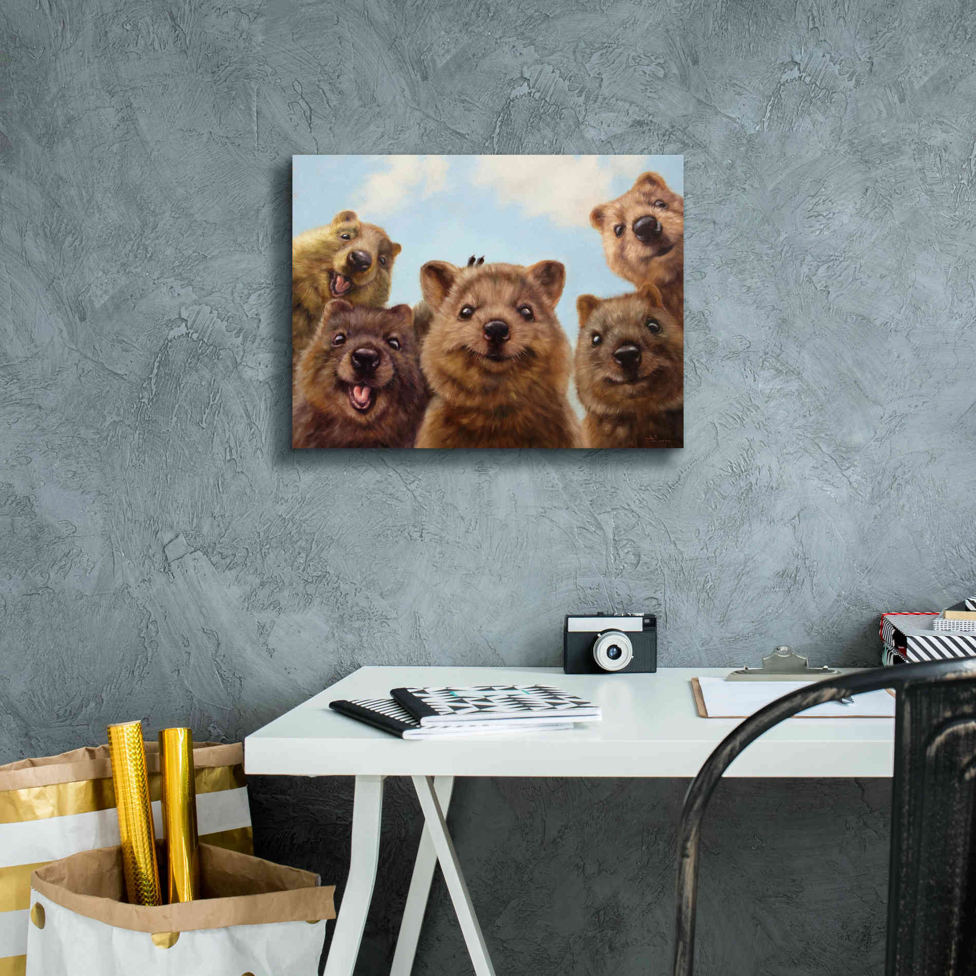 'Selfie Down Under No. 2' by Lucia Heffernan, Canvas Wall Art,16x12