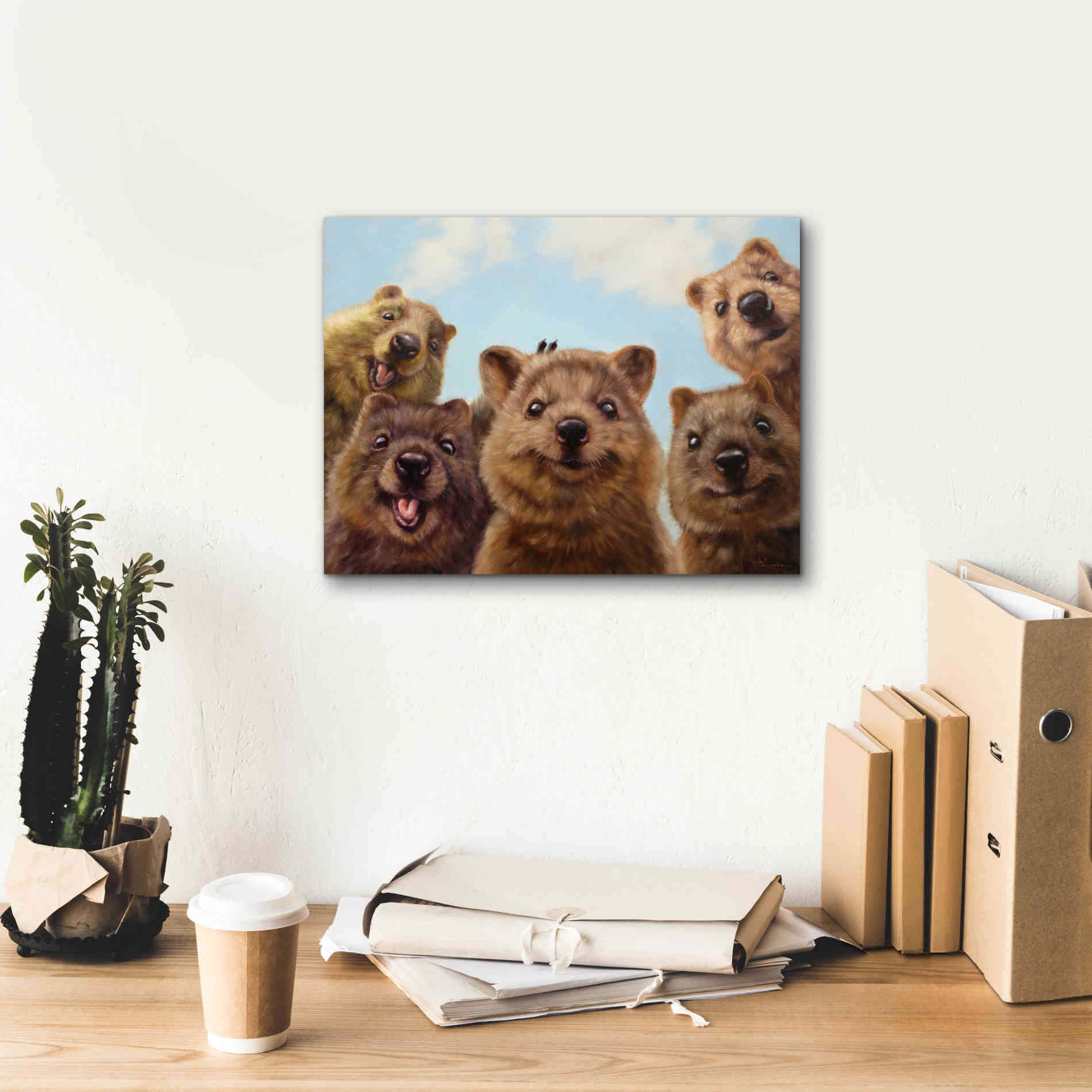 'Selfie Down Under No. 2' by Lucia Heffernan, Canvas Wall Art,16x12
