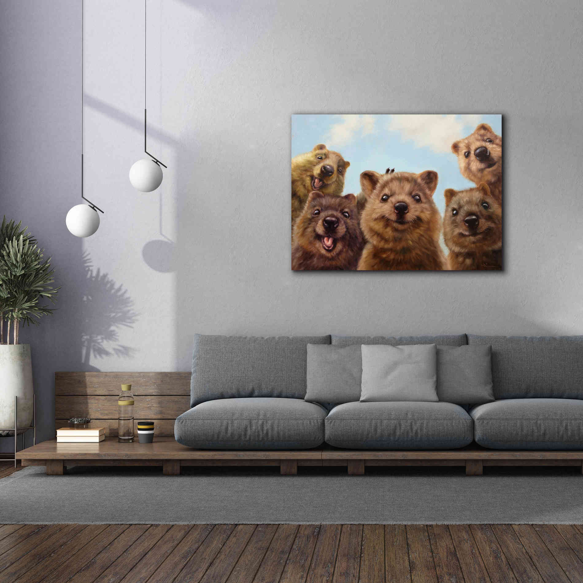 'Selfie Down Under No. 2' by Lucia Heffernan, Canvas Wall Art,54x40