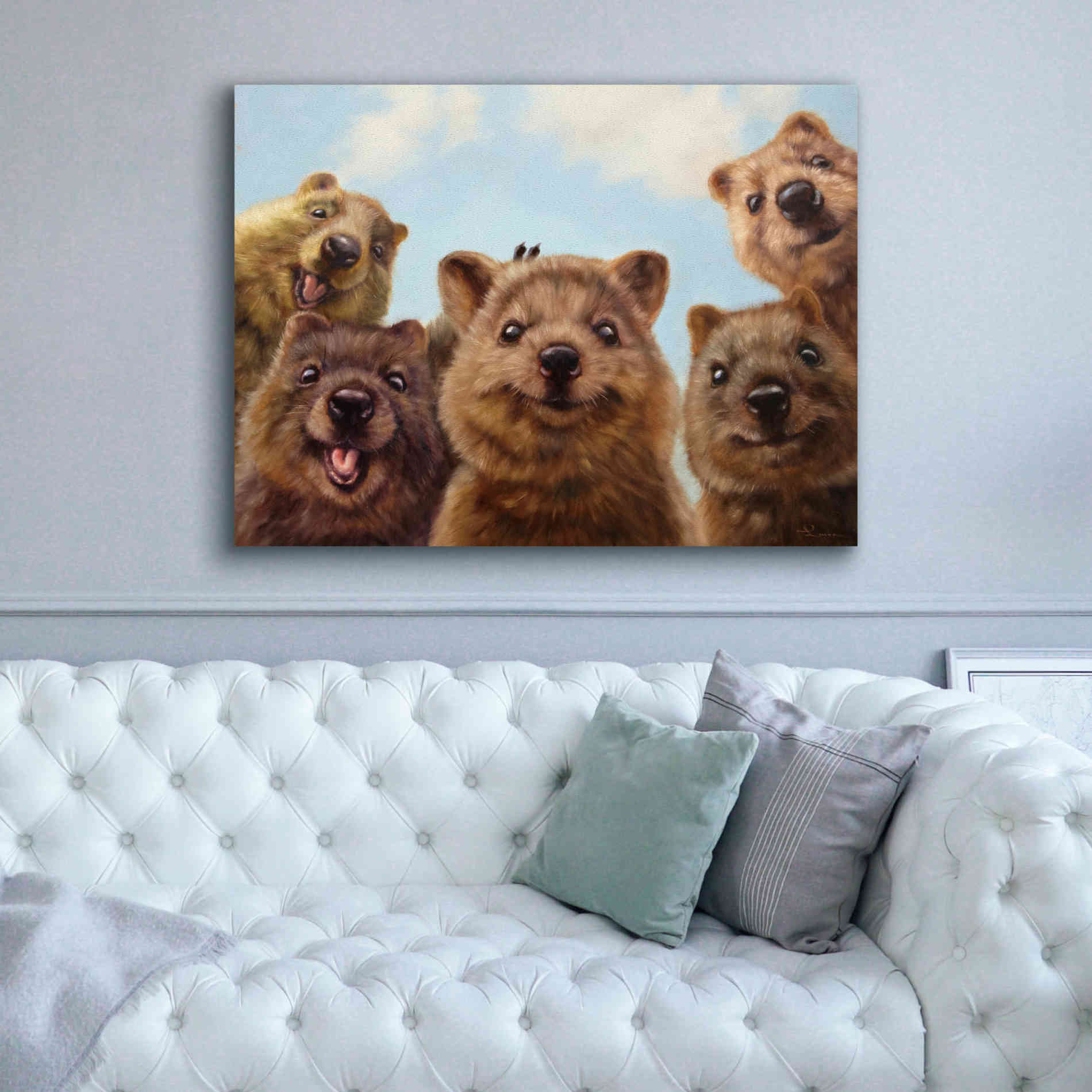 'Selfie Down Under No. 2' by Lucia Heffernan, Canvas Wall Art,54x40