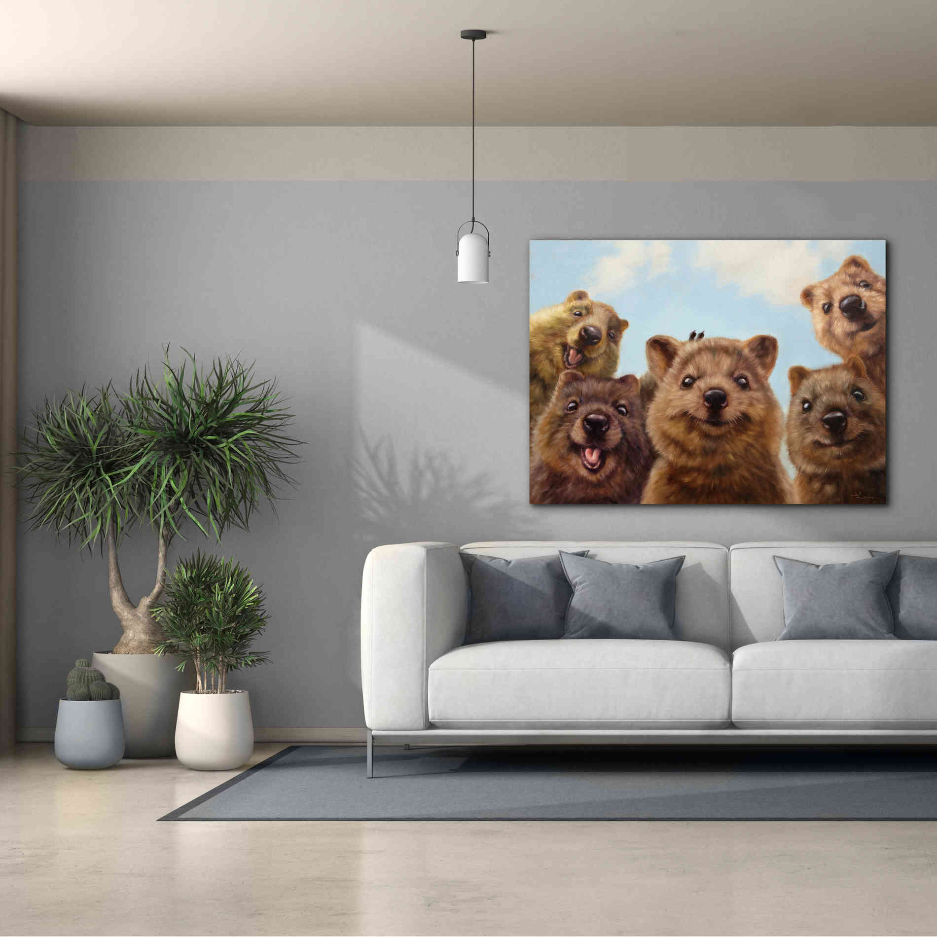 'Selfie Down Under No. 2' by Lucia Heffernan, Canvas Wall Art,54x40