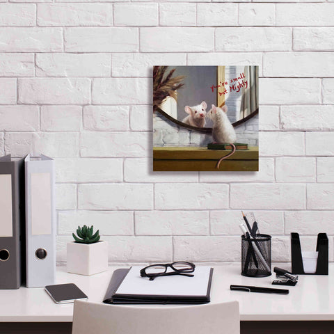 Image of 'Mighty Mouse' by Lucia Heffernan, Canvas Wall Art,12x12