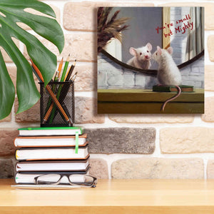 'Mighty Mouse' by Lucia Heffernan, Canvas Wall Art,12x12