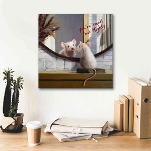 'Mighty Mouse' by Lucia Heffernan, Canvas Wall Art,18x18