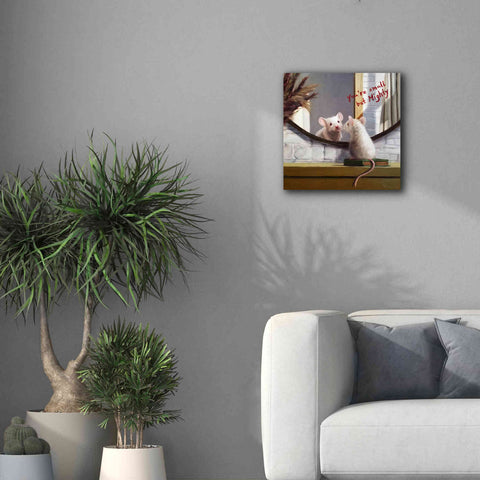 Image of 'Mighty Mouse' by Lucia Heffernan, Canvas Wall Art,18x18