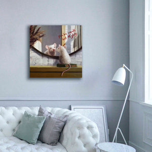 'Mighty Mouse' by Lucia Heffernan, Canvas Wall Art,37x37
