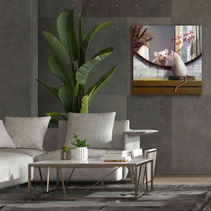 'Mighty Mouse' by Lucia Heffernan, Canvas Wall Art,37x37