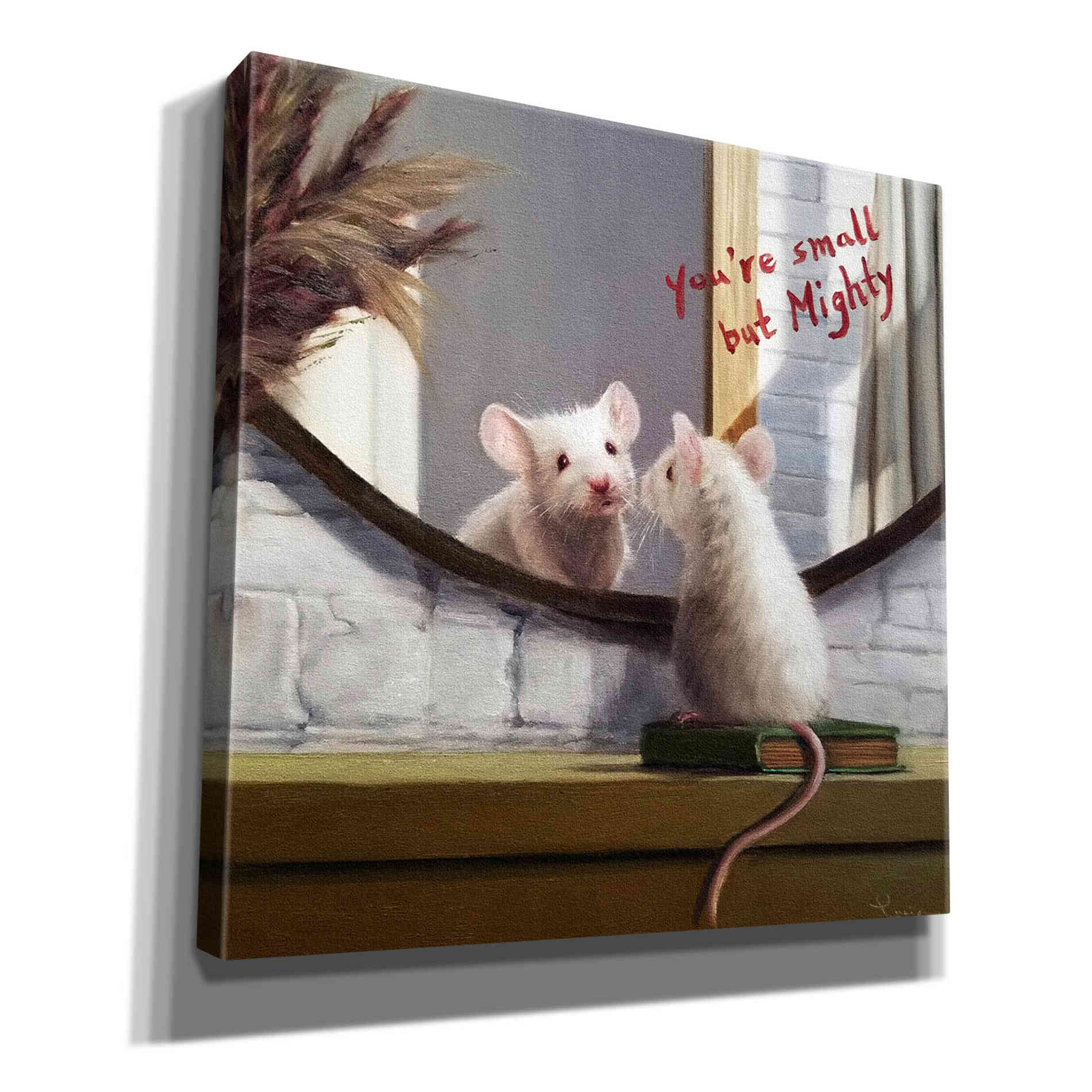 'Mighty Mouse' by Lucia Heffernan, Canvas Wall Art