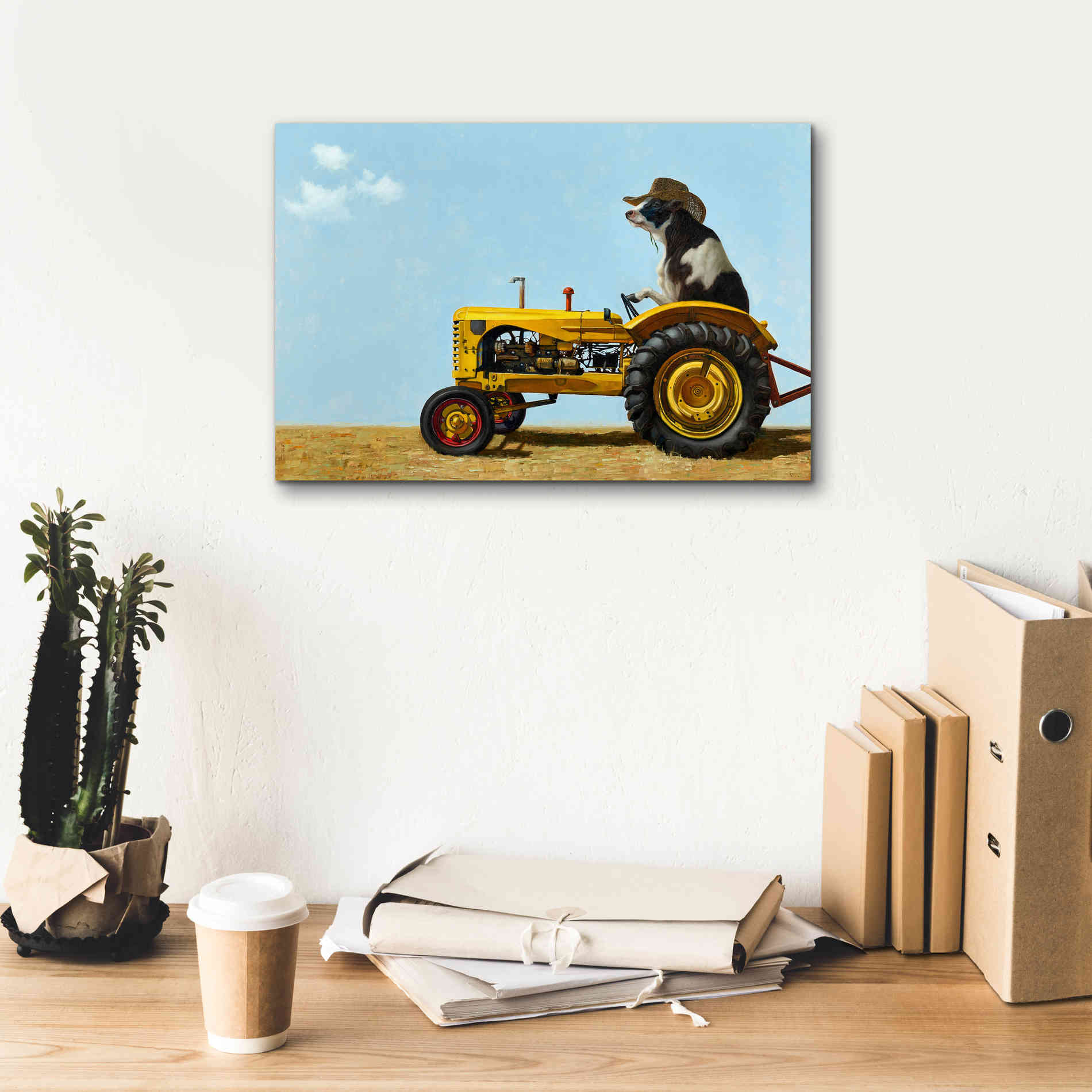 'Uncommon Cowboy' by Lucia Heffernan, Canvas Wall Art,18x12