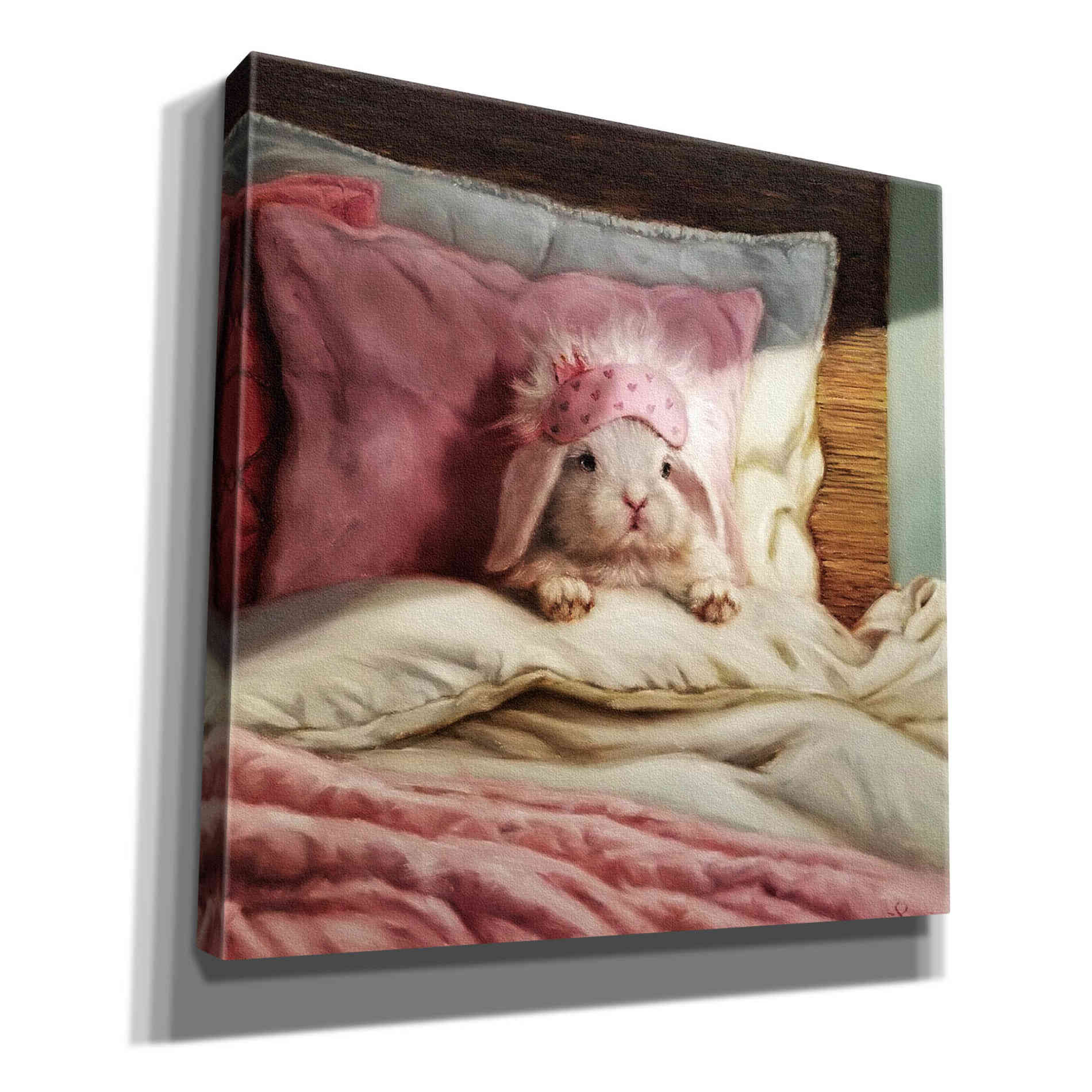 'Bed Hare' by Lucia Heffernan, Canvas Wall Art