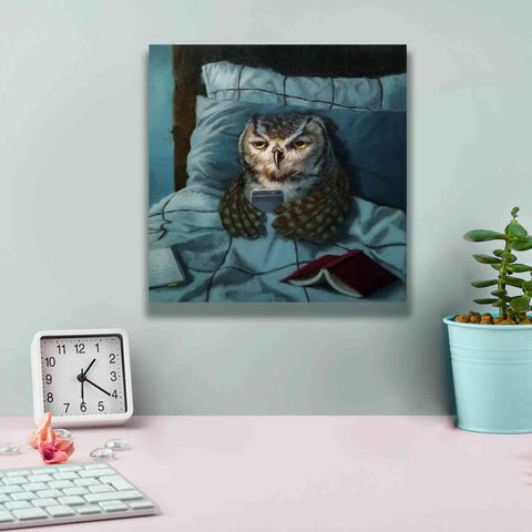 Image of 'Night Owl' by Lucia Heffernan, Canvas Wall Art,12x12