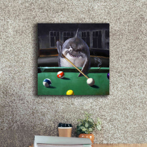 'Pool Shark' by Lucia Heffernan, Canvas Wall Art,18x18