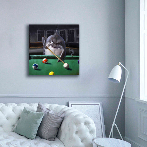 Image of 'Pool Shark' by Lucia Heffernan, Canvas Wall Art,37x37