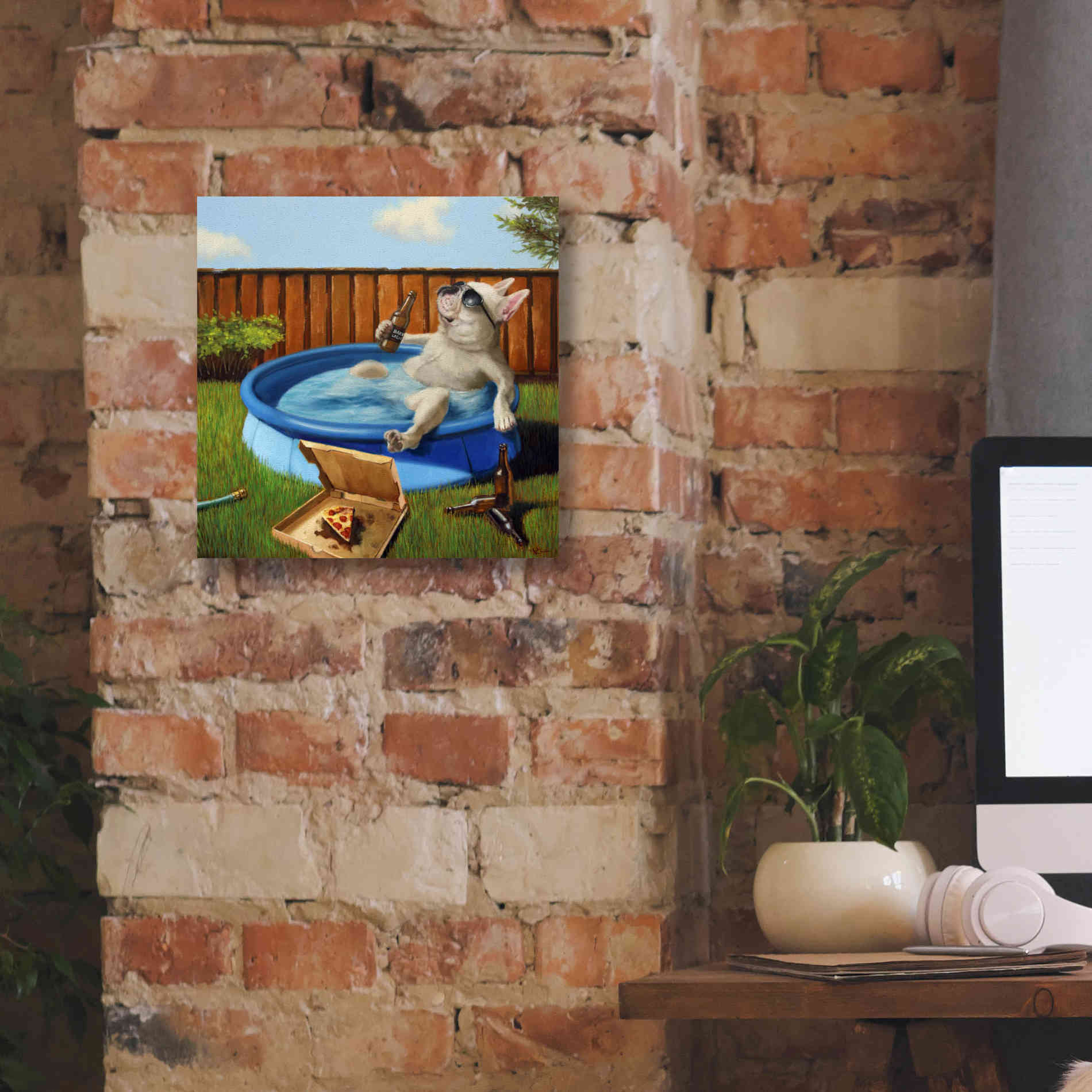 'When Human Is Away' by Lucia Heffernan, Canvas Wall Art,12x12