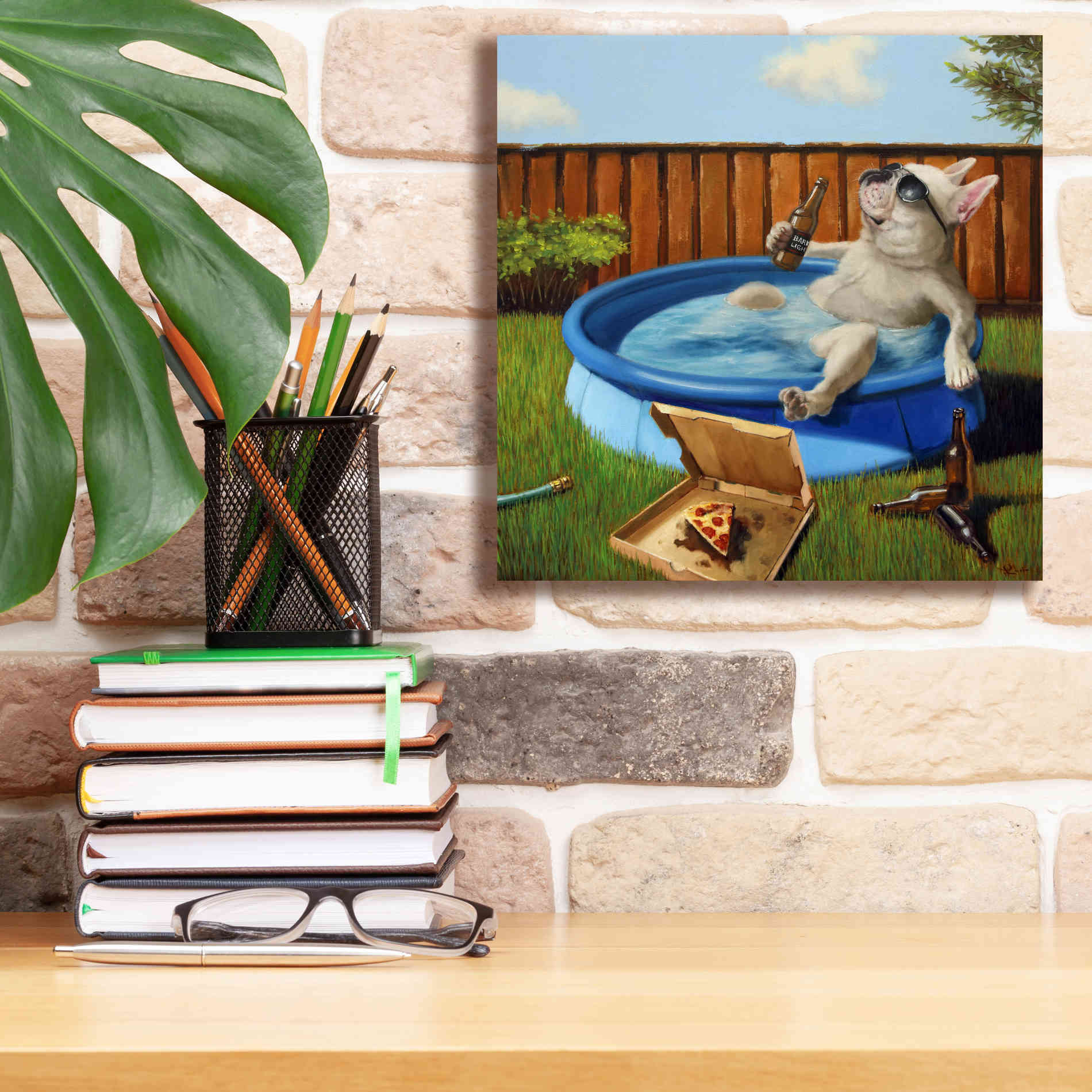 'When Human Is Away' by Lucia Heffernan, Canvas Wall Art,12x12