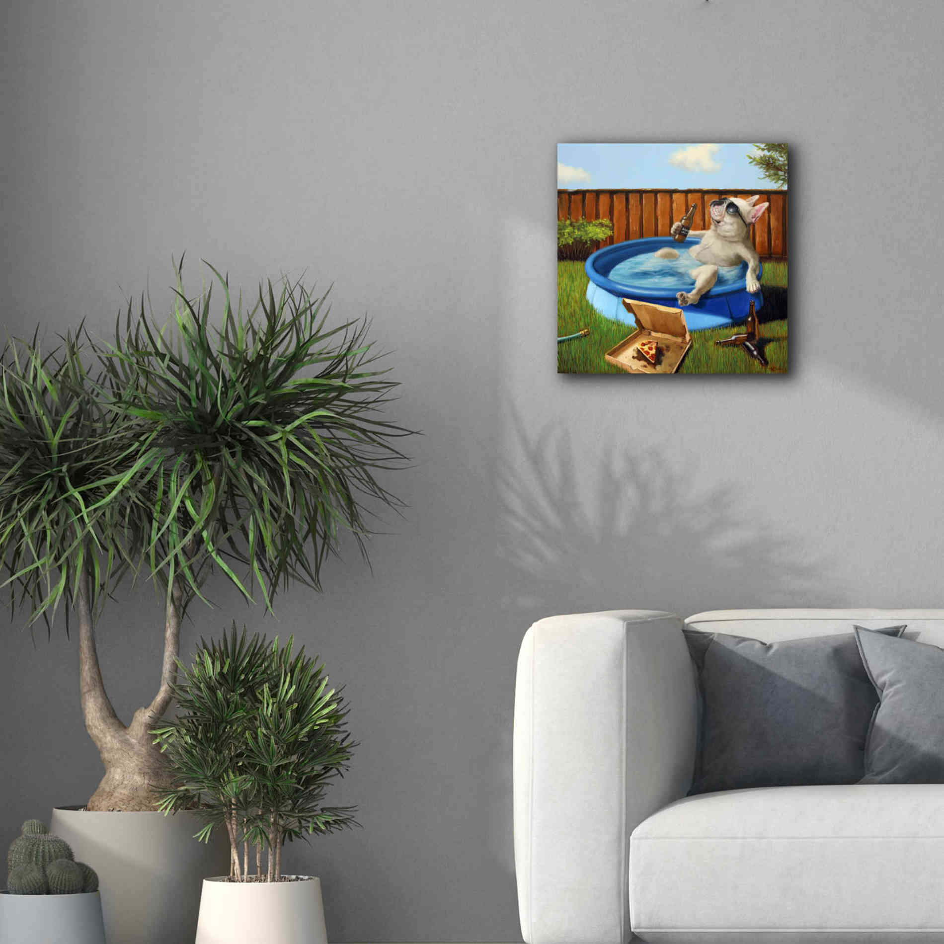 'When Human Is Away' by Lucia Heffernan, Canvas Wall Art,18x18