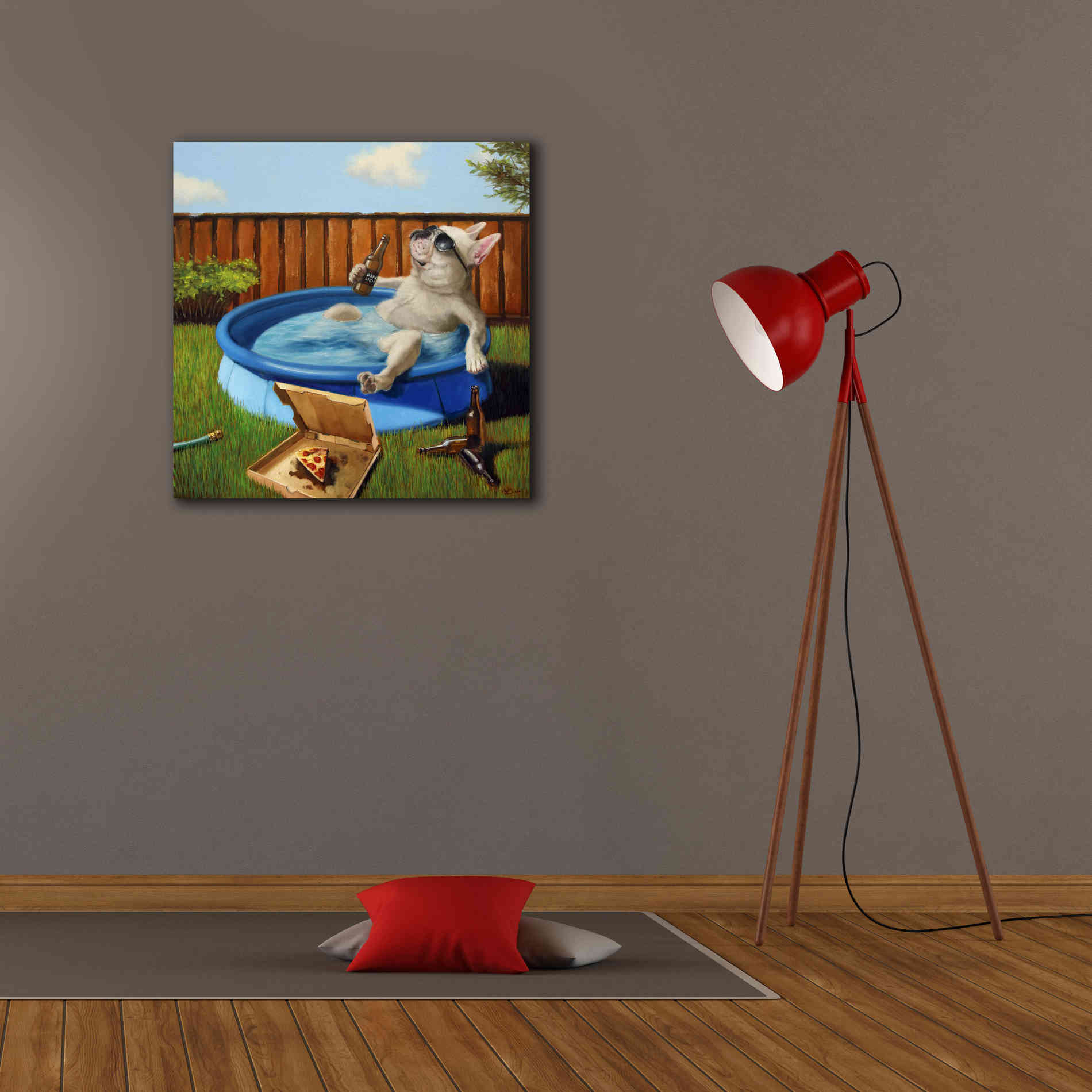 'When Human Is Away' by Lucia Heffernan, Canvas Wall Art,26x26