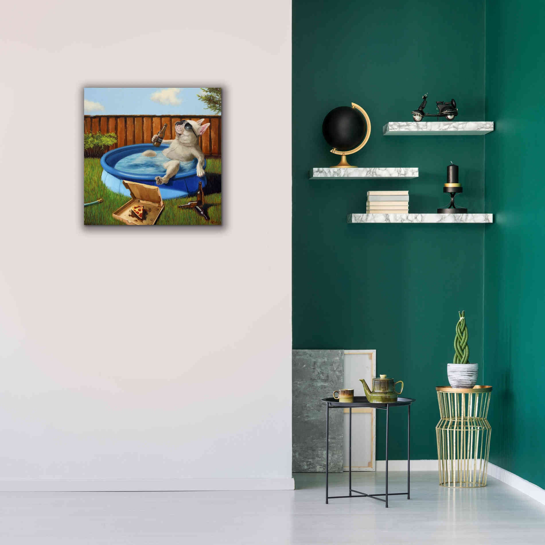 'When Human Is Away' by Lucia Heffernan, Canvas Wall Art,26x26