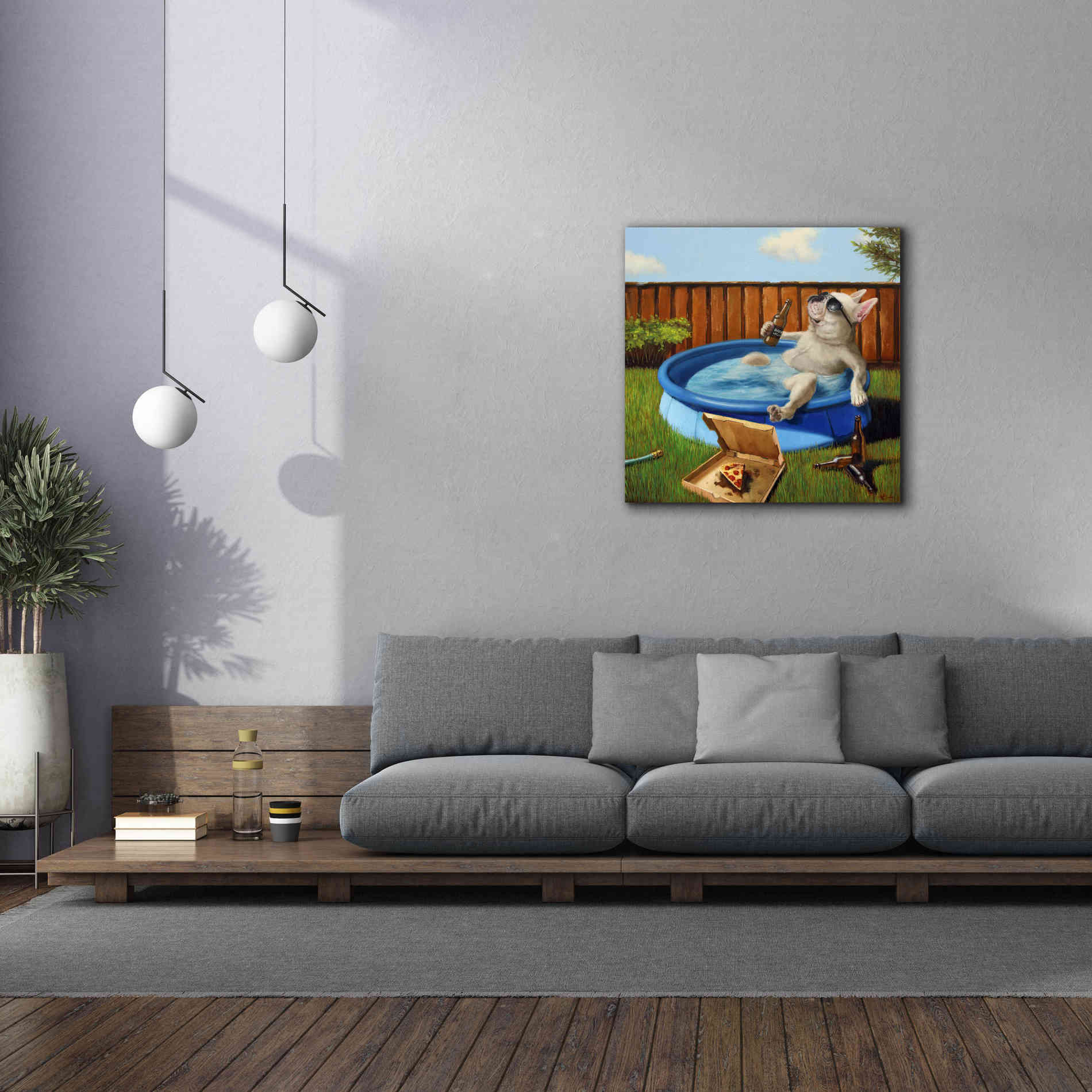 'When Human Is Away' by Lucia Heffernan, Canvas Wall Art,37x37