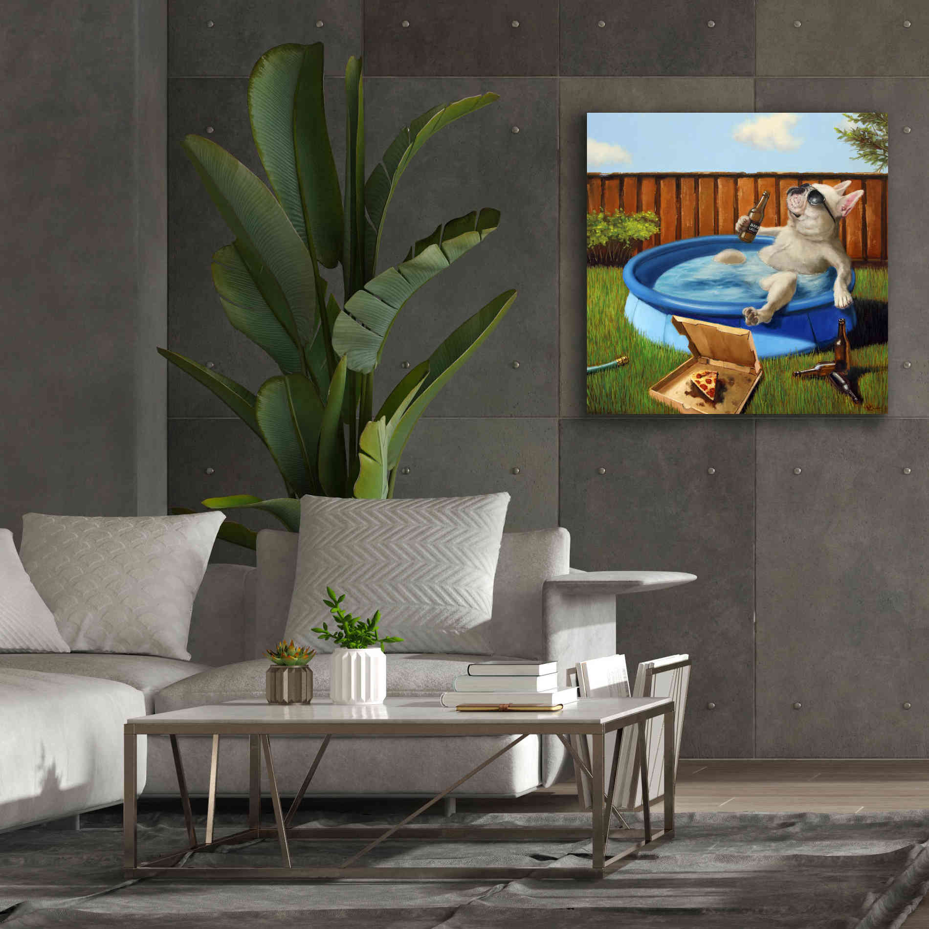 'When Human Is Away' by Lucia Heffernan, Canvas Wall Art,37x37