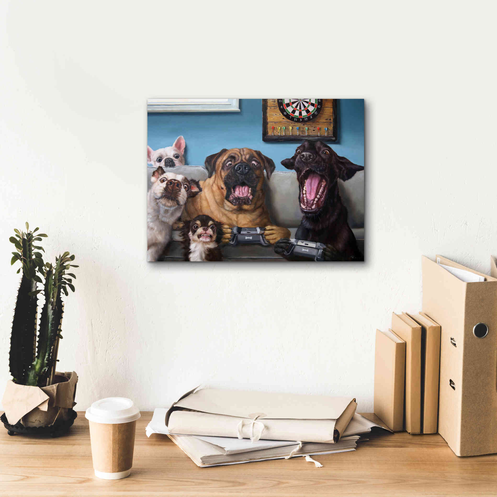 'Gamers' by Lucia Heffernan, Canvas Wall Art,16x12