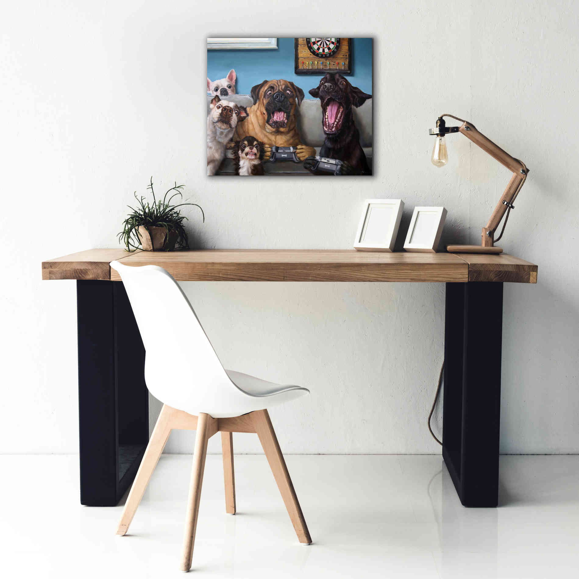 'Gamers' by Lucia Heffernan, Canvas Wall Art,24x20