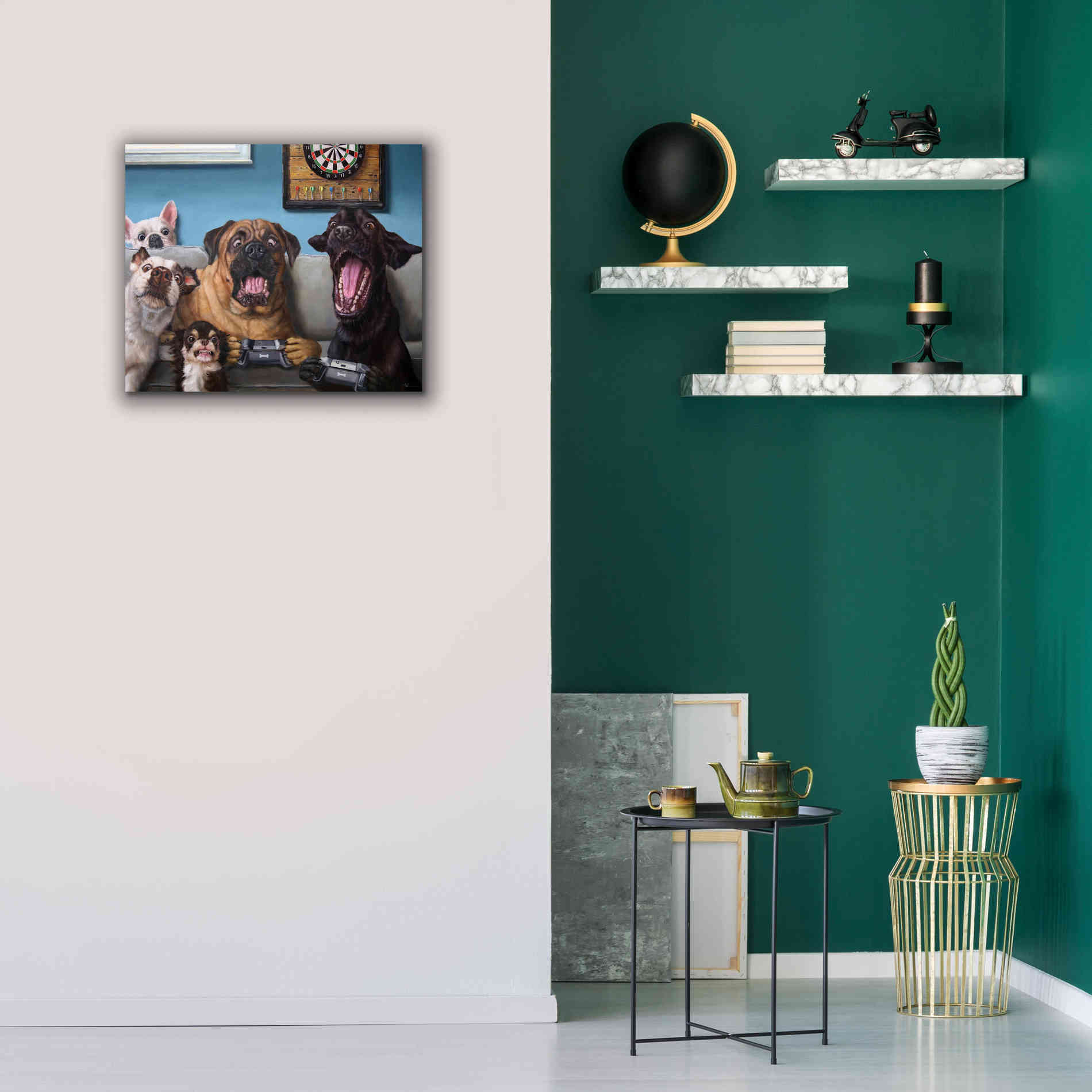 'Gamers' by Lucia Heffernan, Canvas Wall Art,24x20