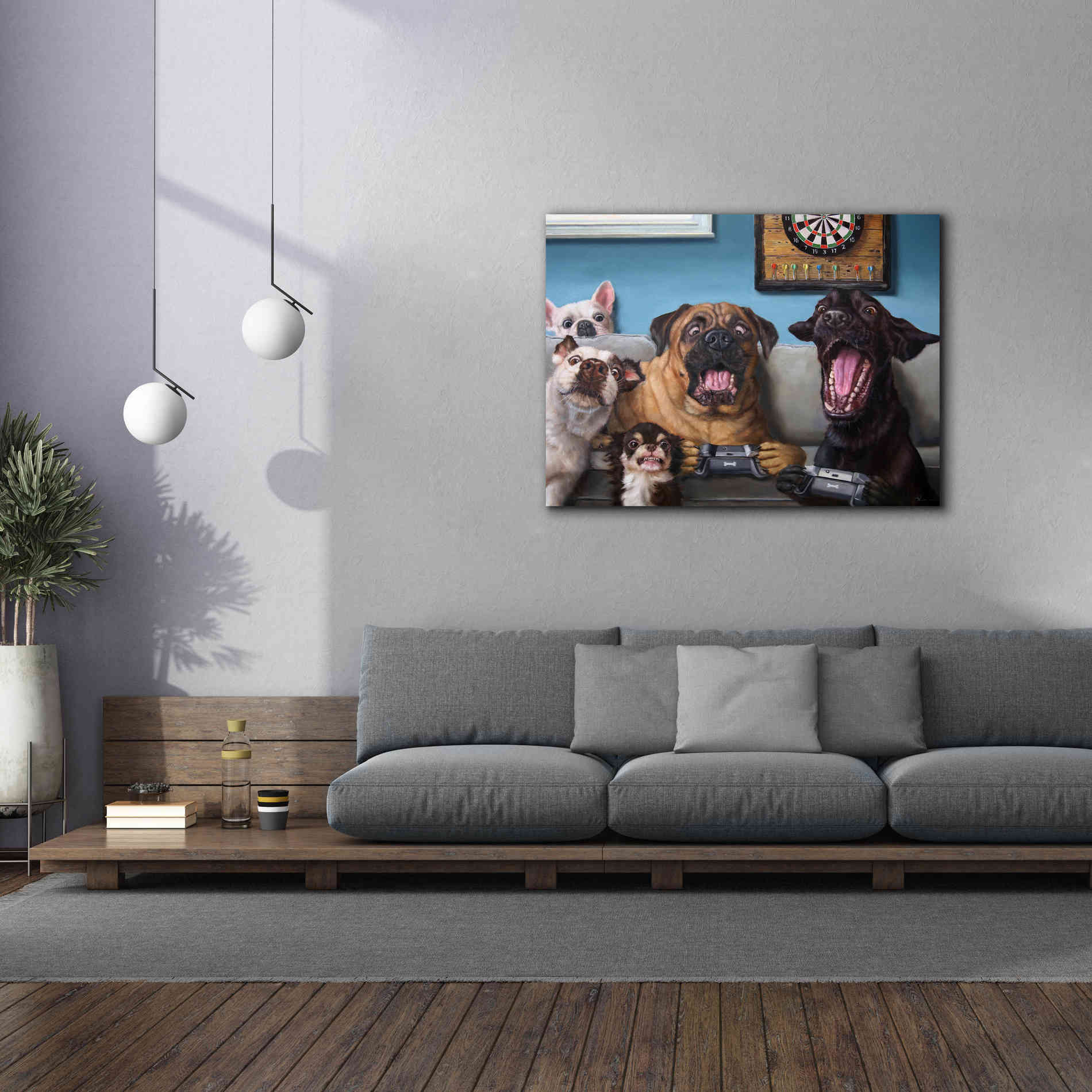 'Gamers' by Lucia Heffernan, Canvas Wall Art,54x40