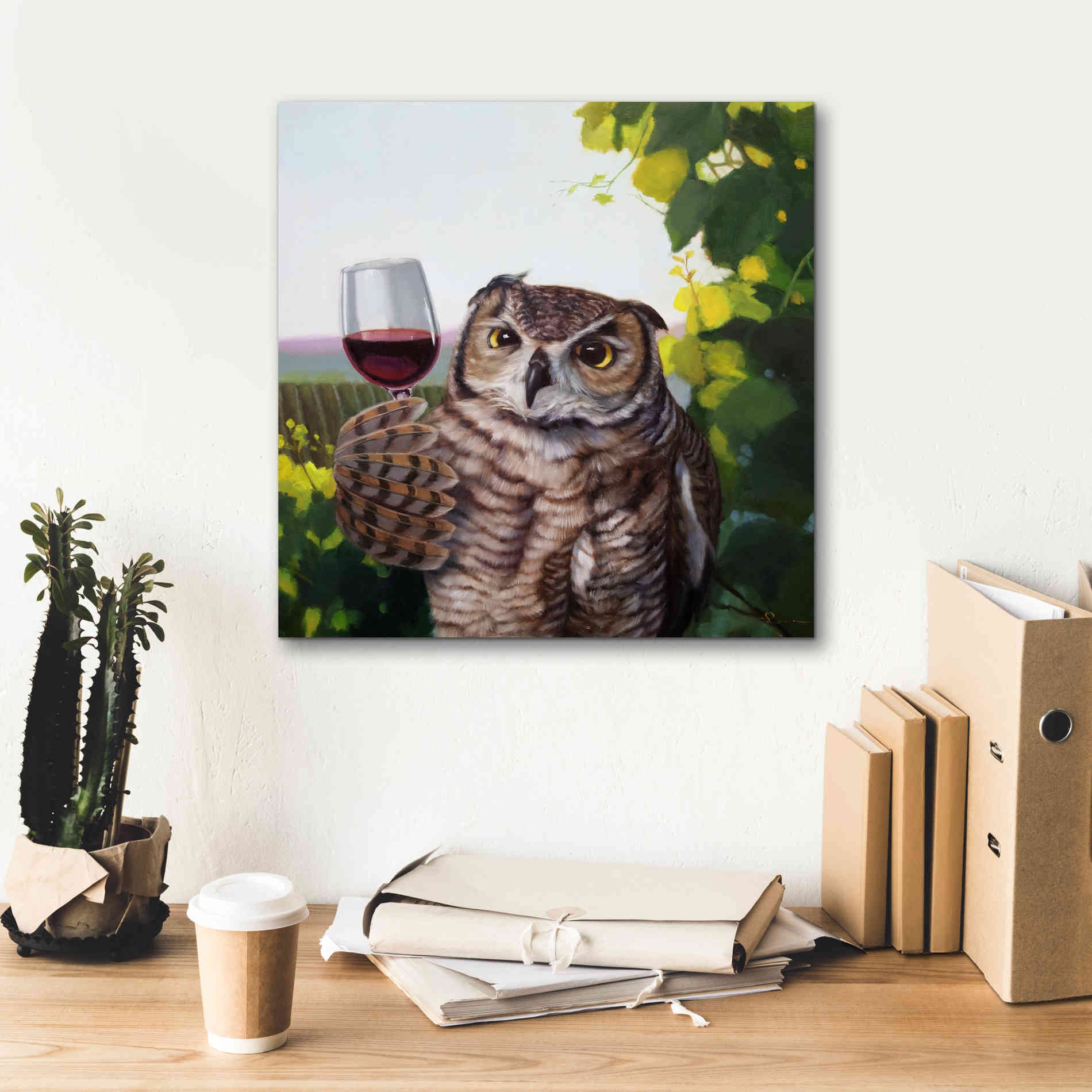 'The Connoisseur' by Lucia Heffernan, Canvas Wall Art,18x18