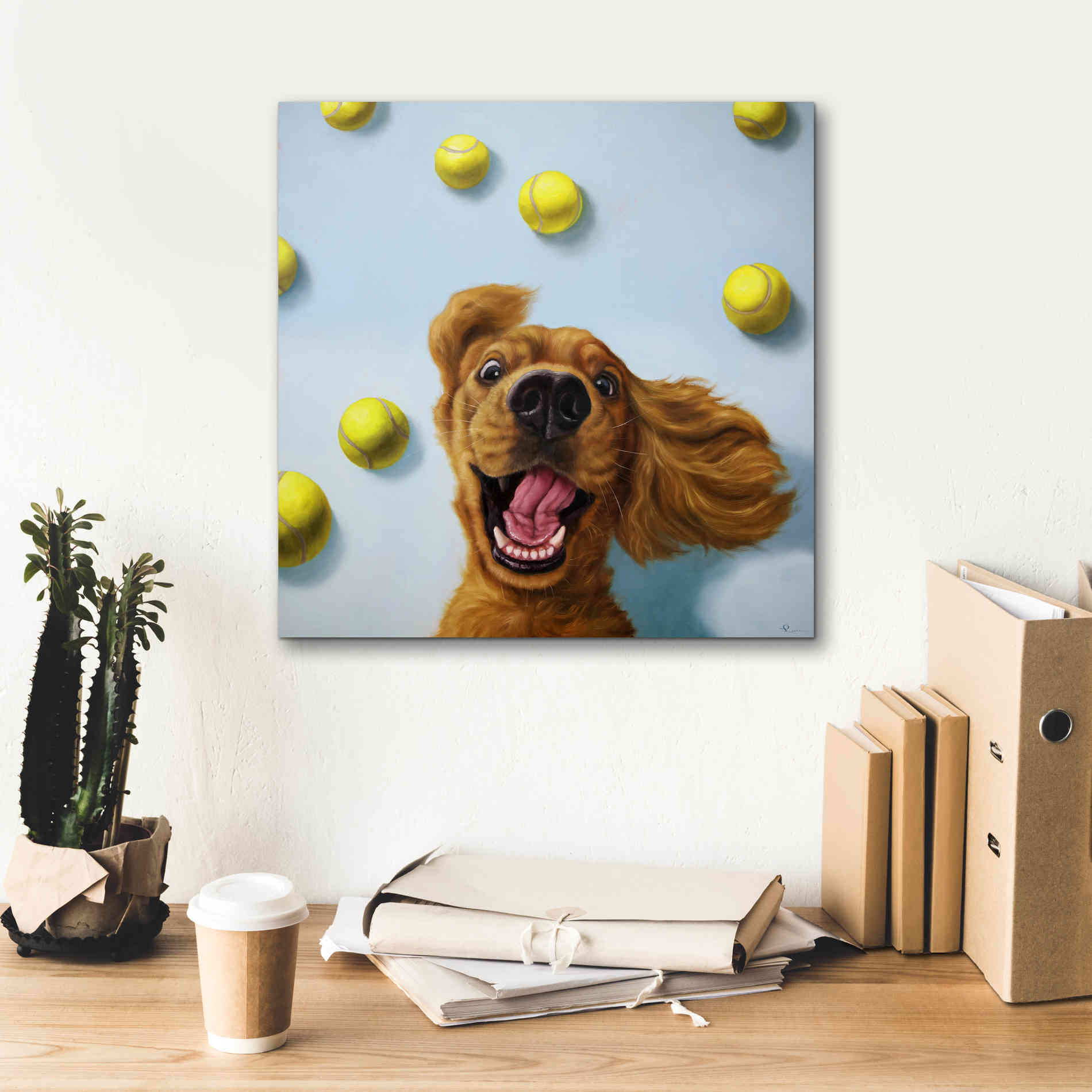 'Ball Boy' by Lucia Heffernan, Canvas Wall Art,18x18
