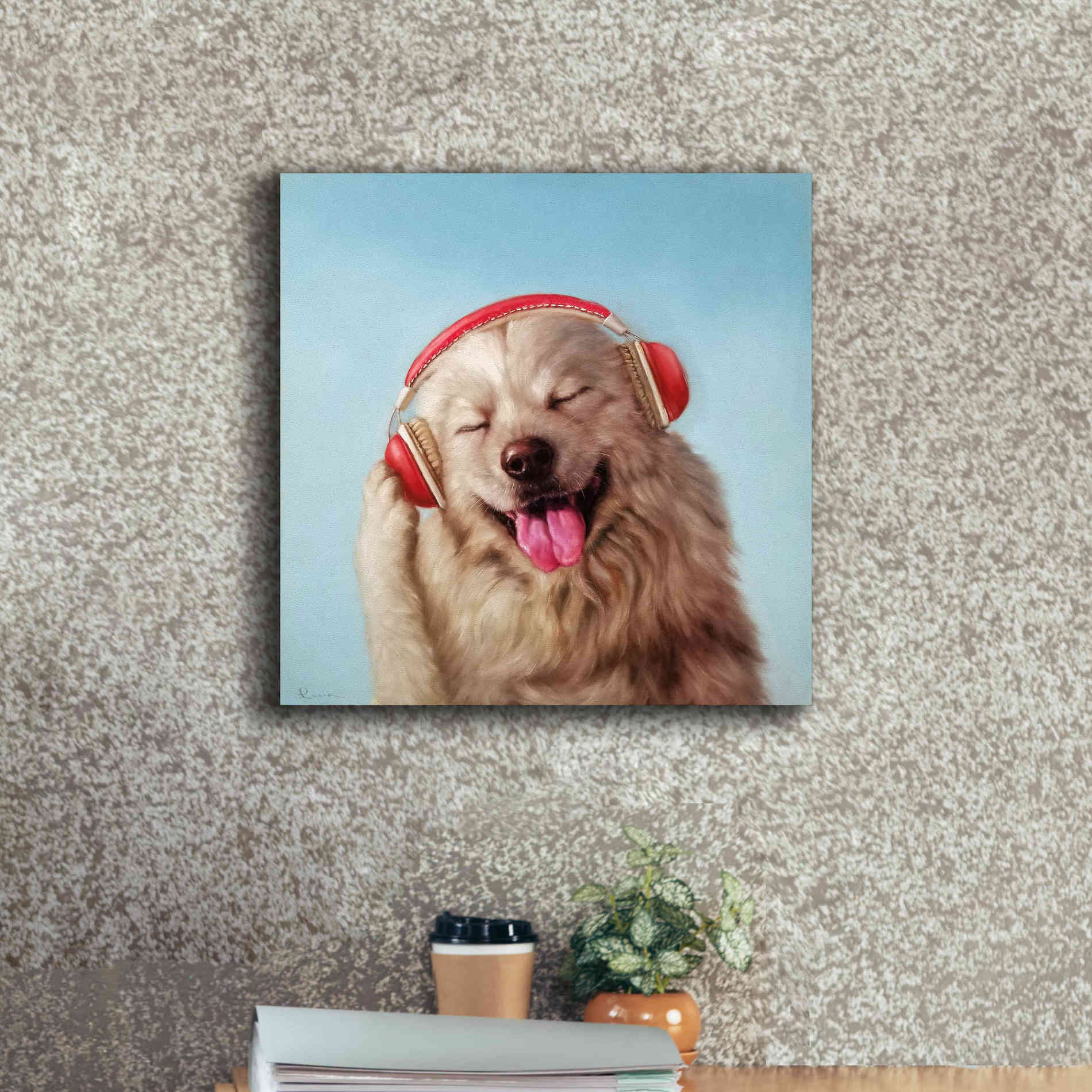 'Woof Jam' by Lucia Heffernan, Canvas Wall Art,18x18