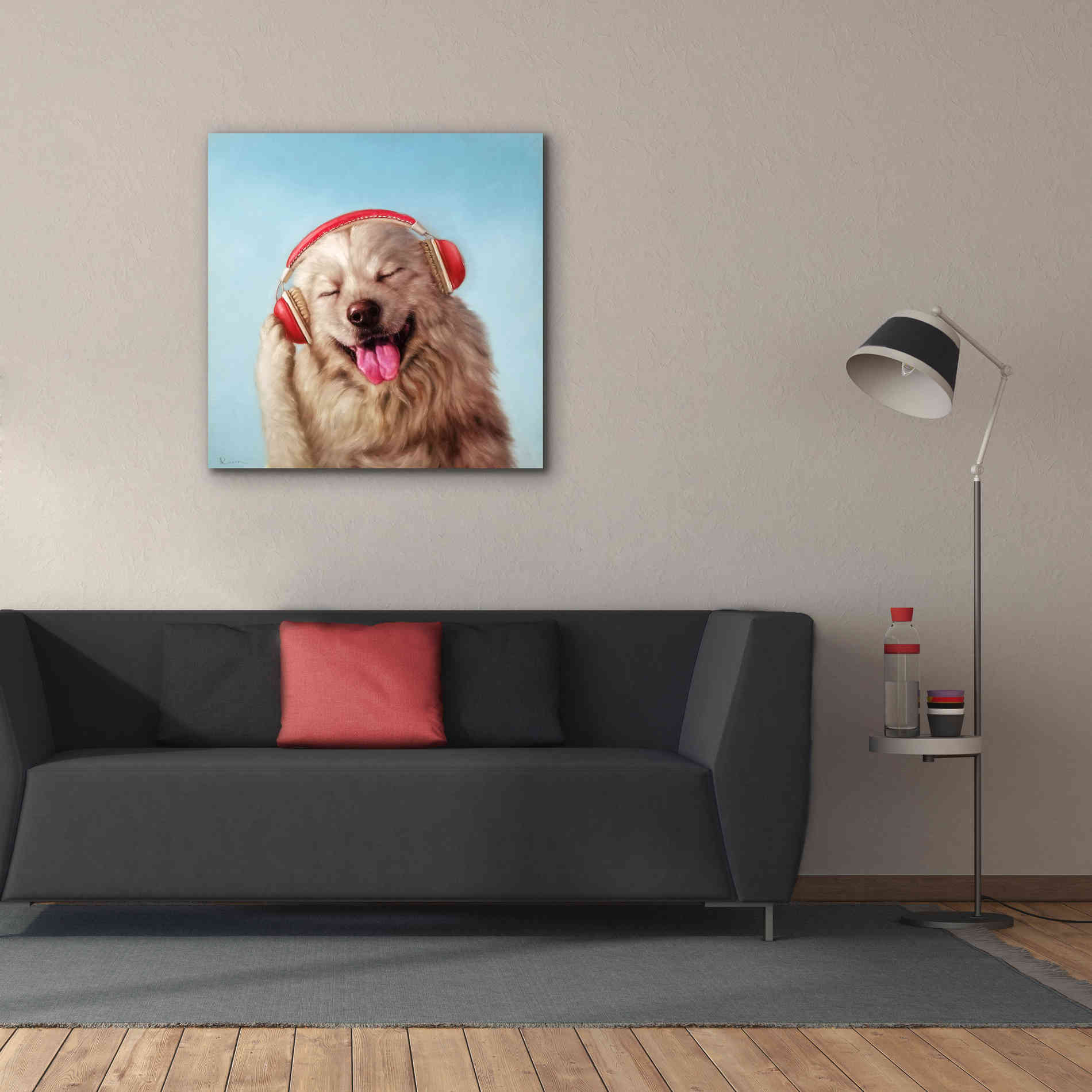'Woof Jam' by Lucia Heffernan, Canvas Wall Art,37x37