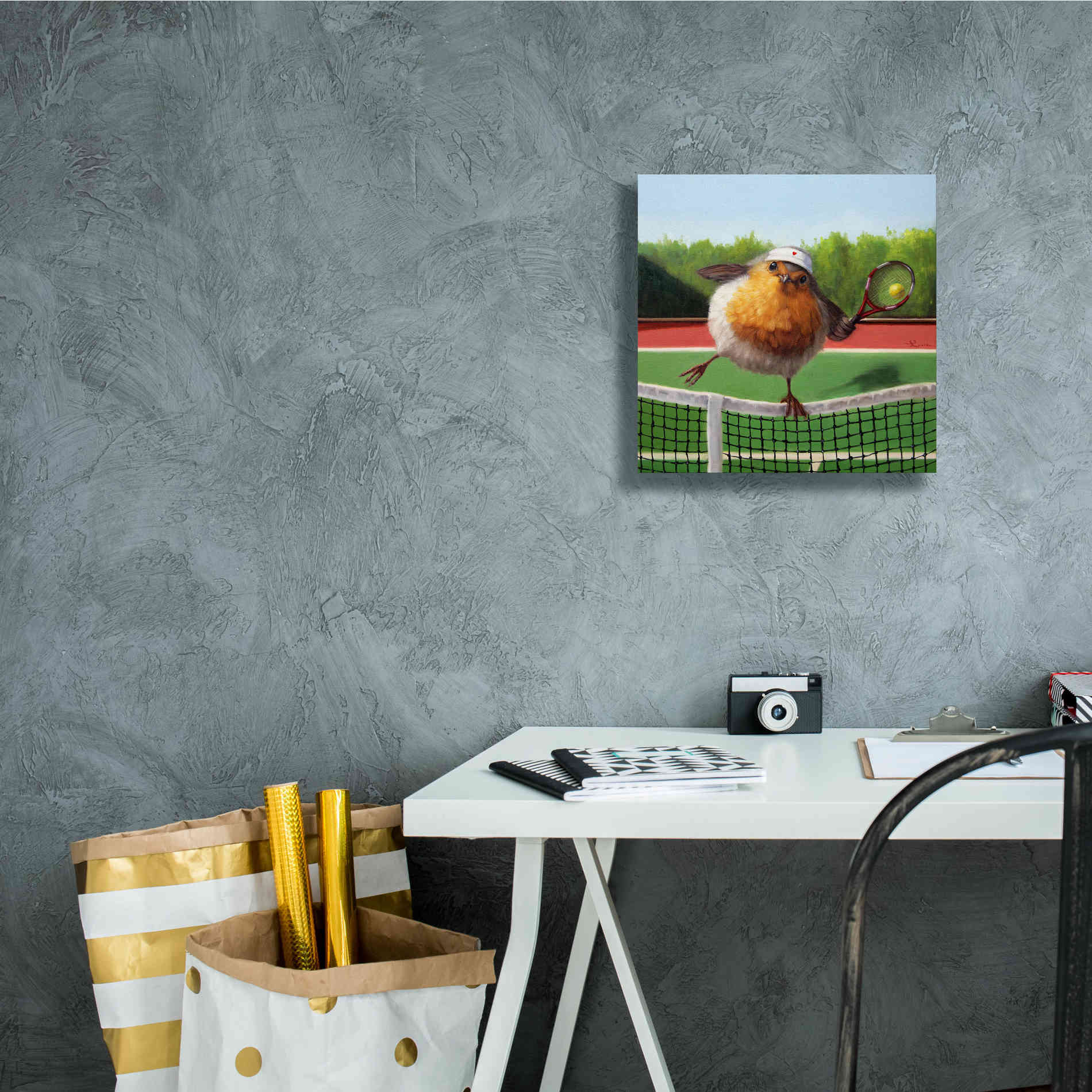 'Round Robin' by Lucia Heffernan, Canvas Wall Art,12x12