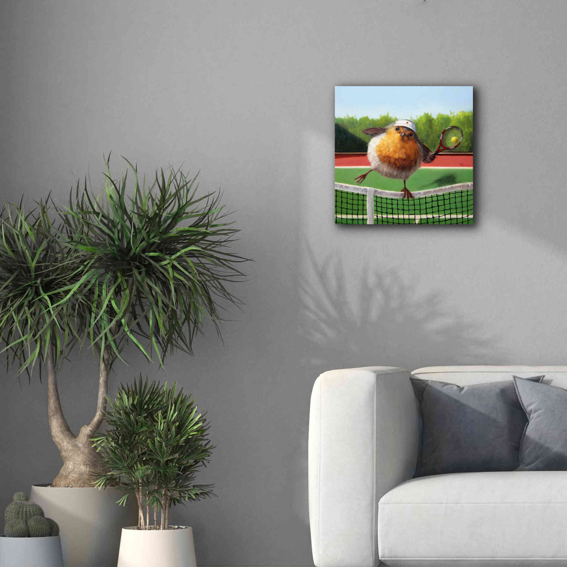 'Round Robin' by Lucia Heffernan, Canvas Wall Art,18x18