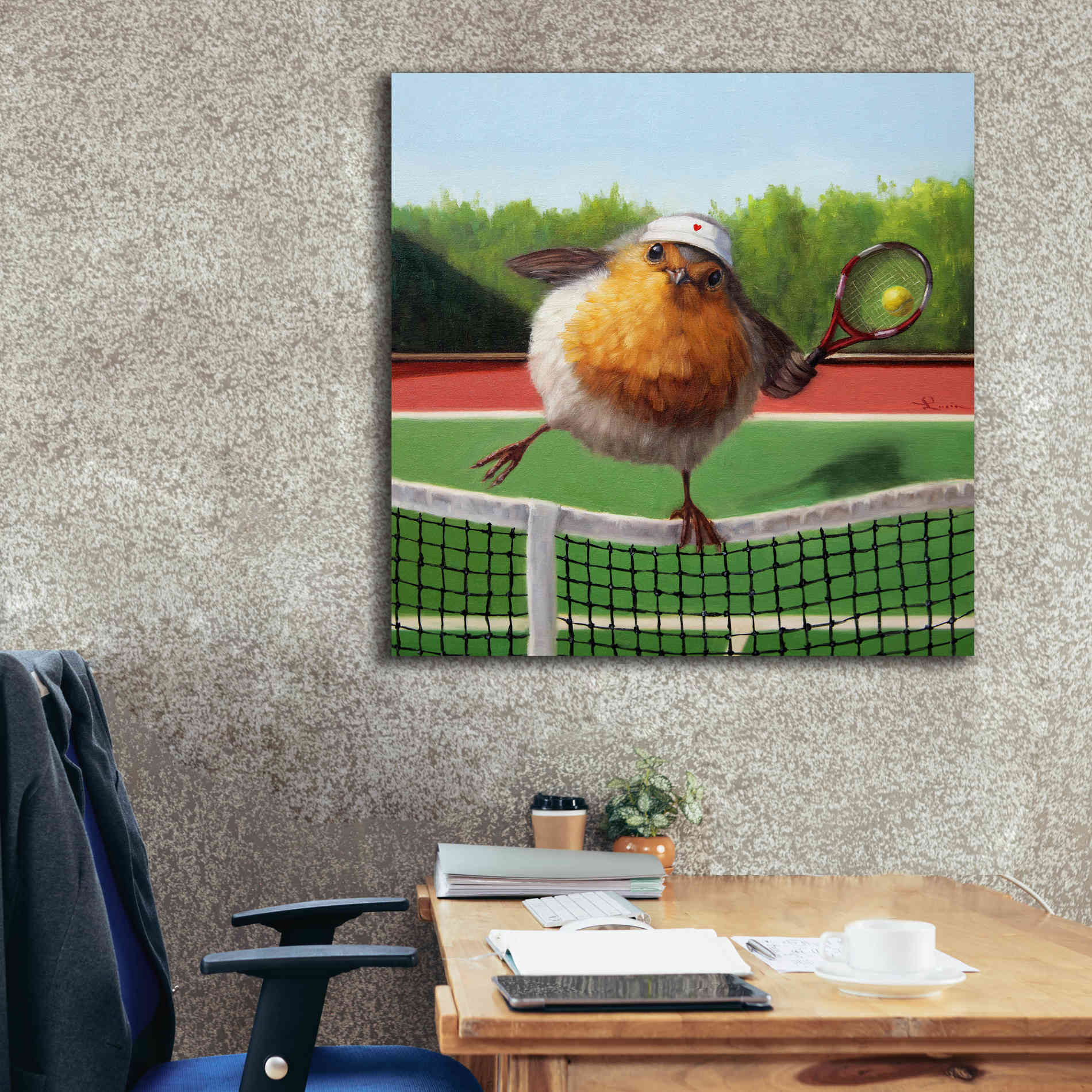 'Round Robin' by Lucia Heffernan, Canvas Wall Art,37x37