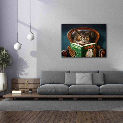 Image of 'Owl Porn' by Lucia Heffernan, Canvas Wall Art,54x40