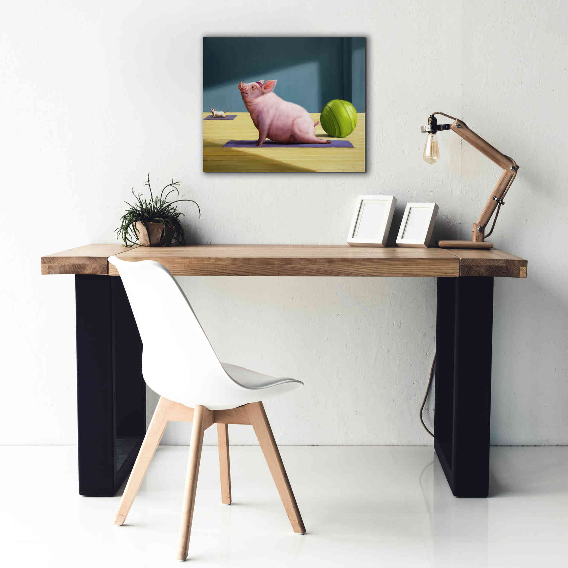 'Yoga With Friends' by Lucia Heffernan, Canvas Wall Art,24x20