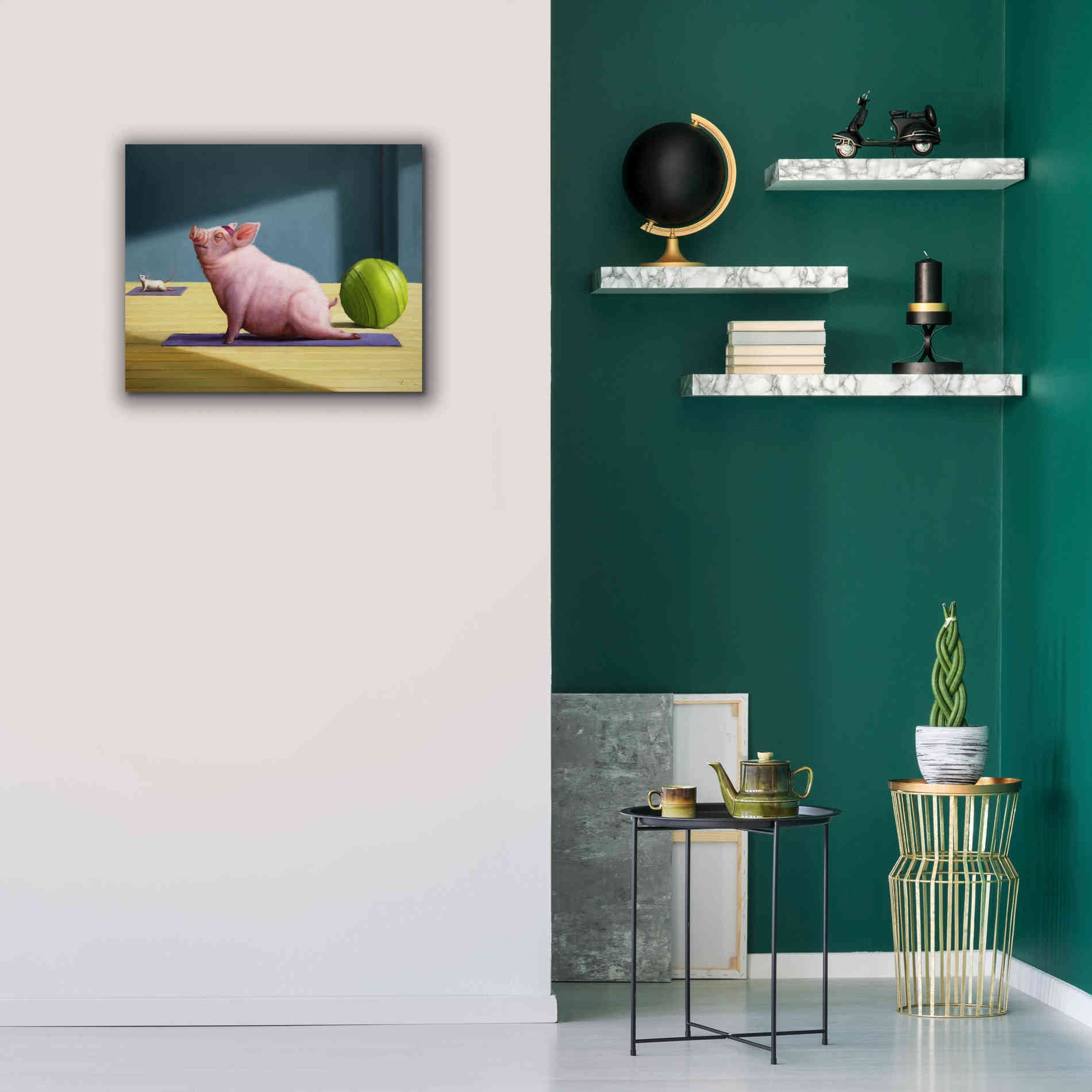 'Yoga With Friends' by Lucia Heffernan, Canvas Wall Art,24x20